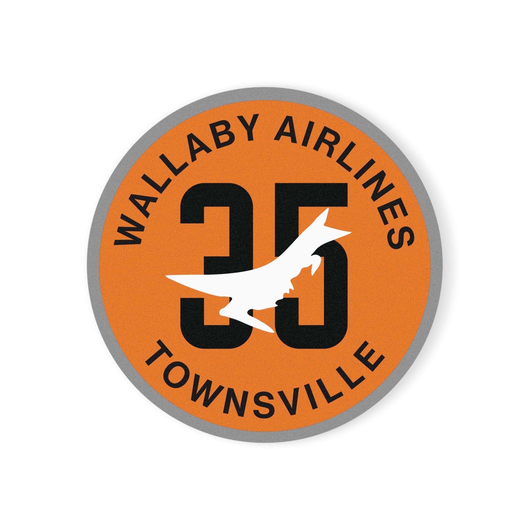 35 Squadron "Wallaby Airlines" Cork Back Coaster - I Love a Hangar
