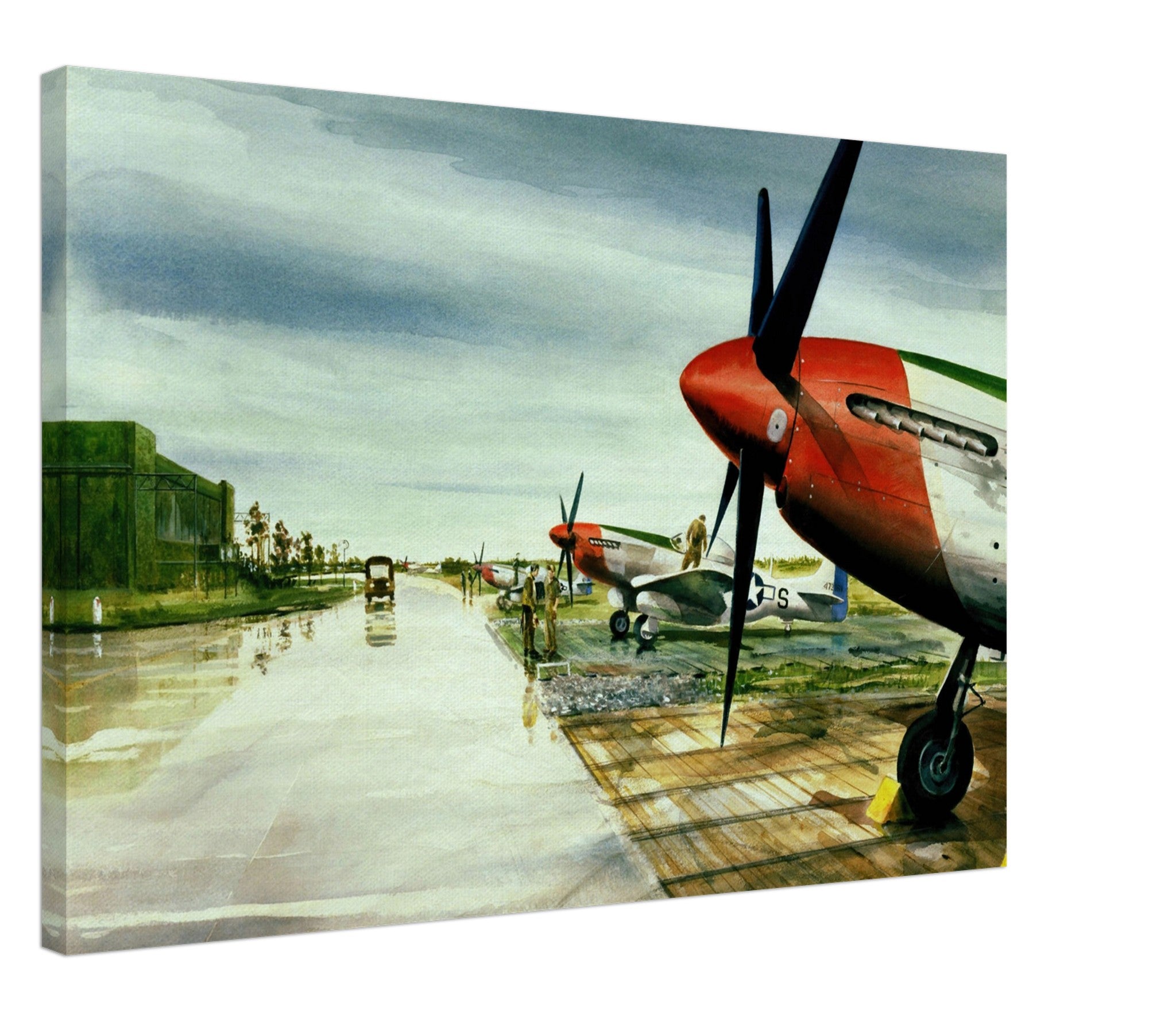 Deben Airfield Flight Line Canvas - I Love a Hangar