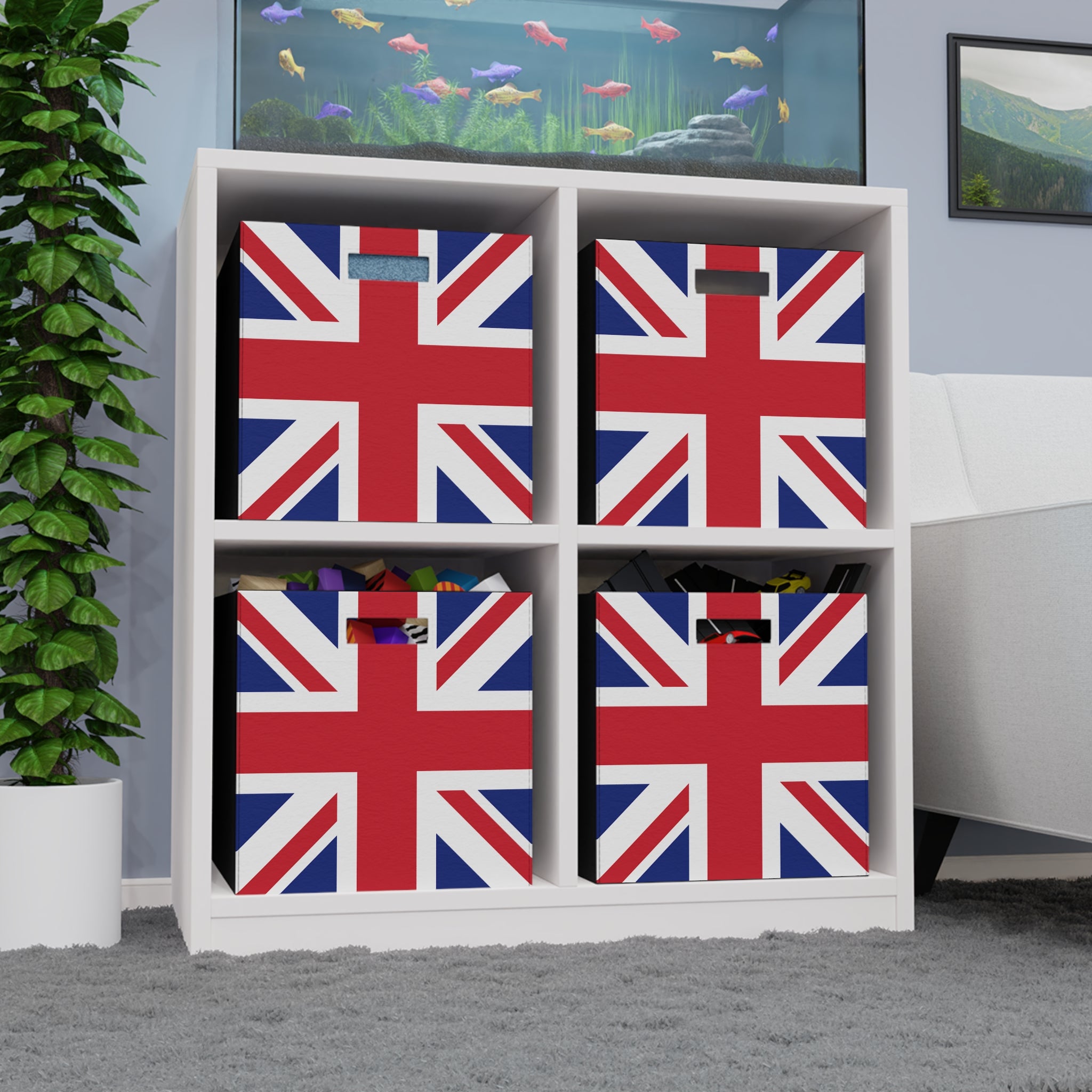Union Jack Felt Storage Box - I Love a Hangar