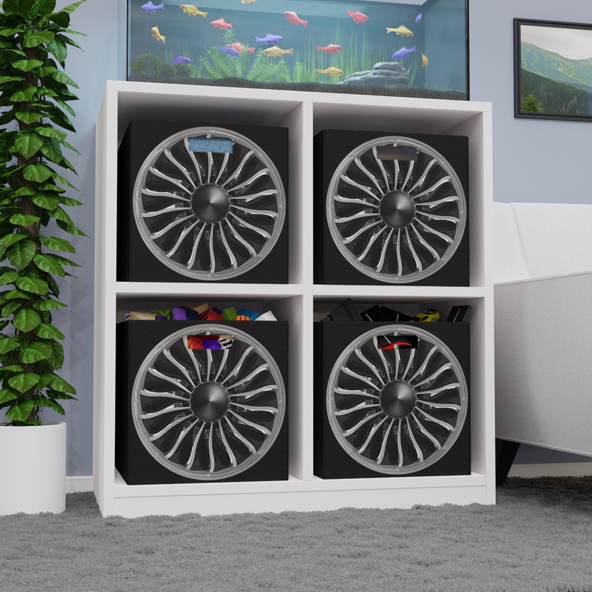 Turbofan Felt Storage Box - I Love a Hangar