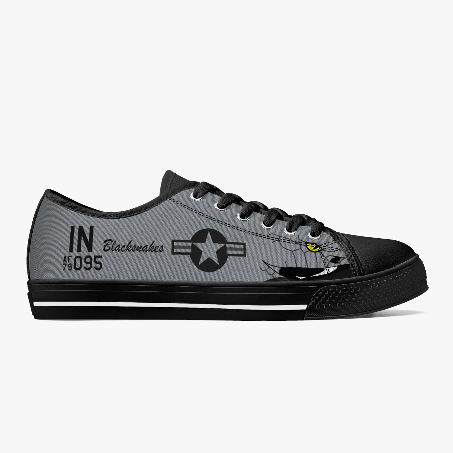 A-10 "Blacksnakes" Low Top Canvas Shoes - I Love a Hangar