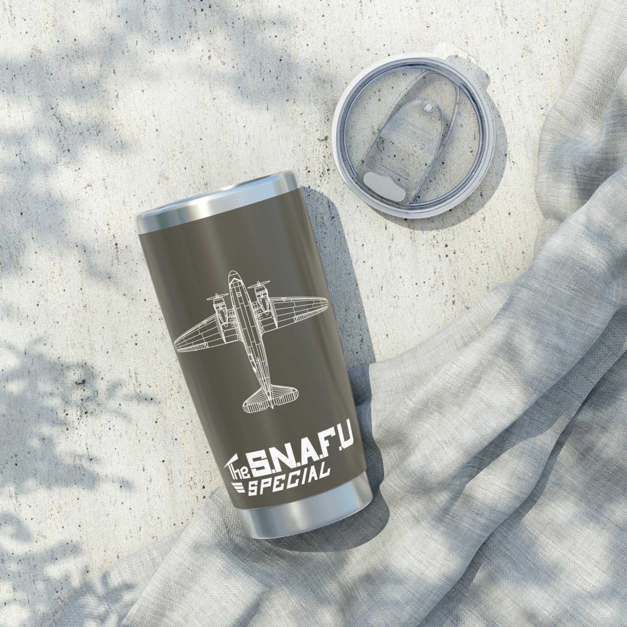 C-47 "The S.N.A.F.U Special" 20oz (590ml) Stainless Steel Tumbler - I Love a Hangar