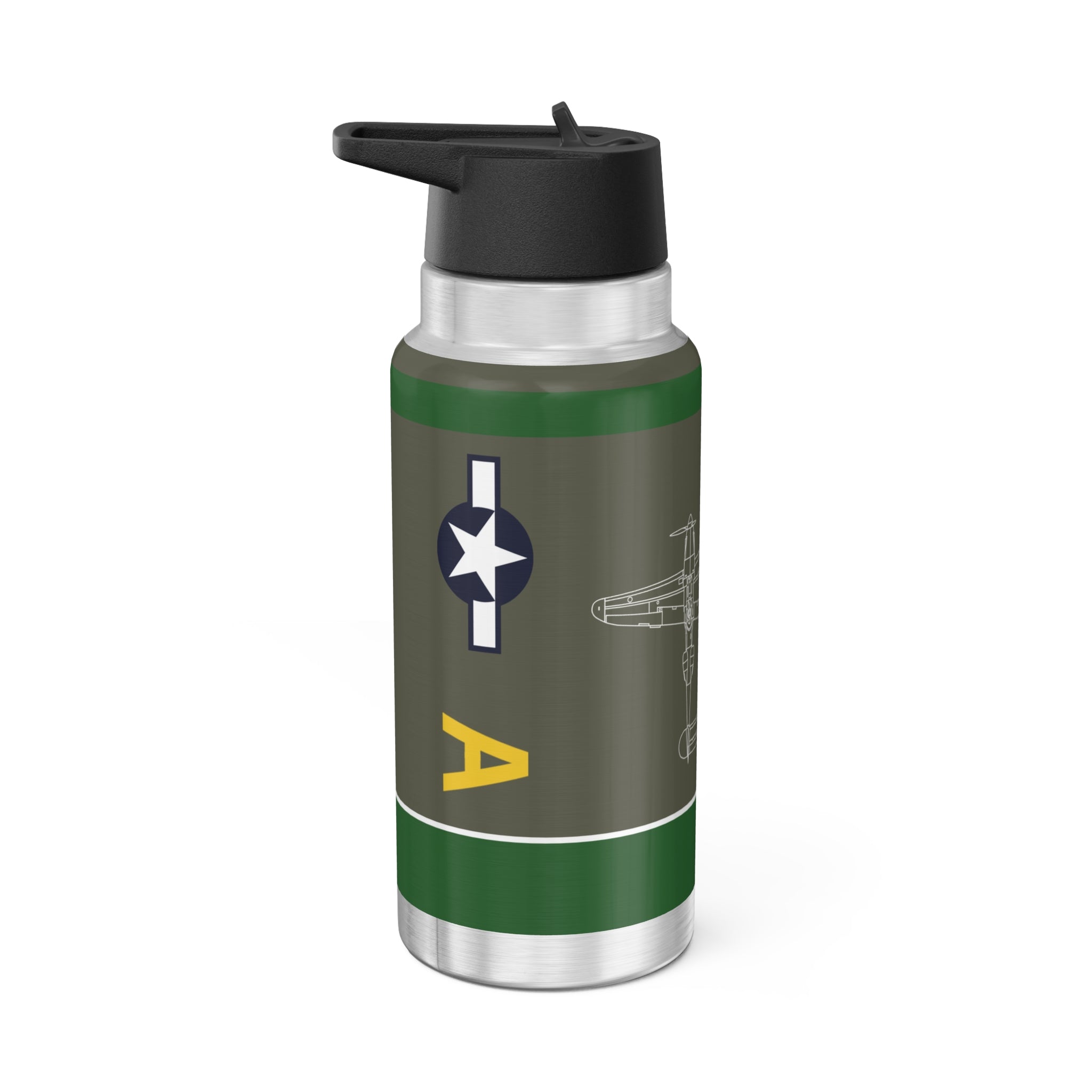 P-38 "Porky II" Inspired Tumbler, 32oz (950ml) - I Love a Hangar