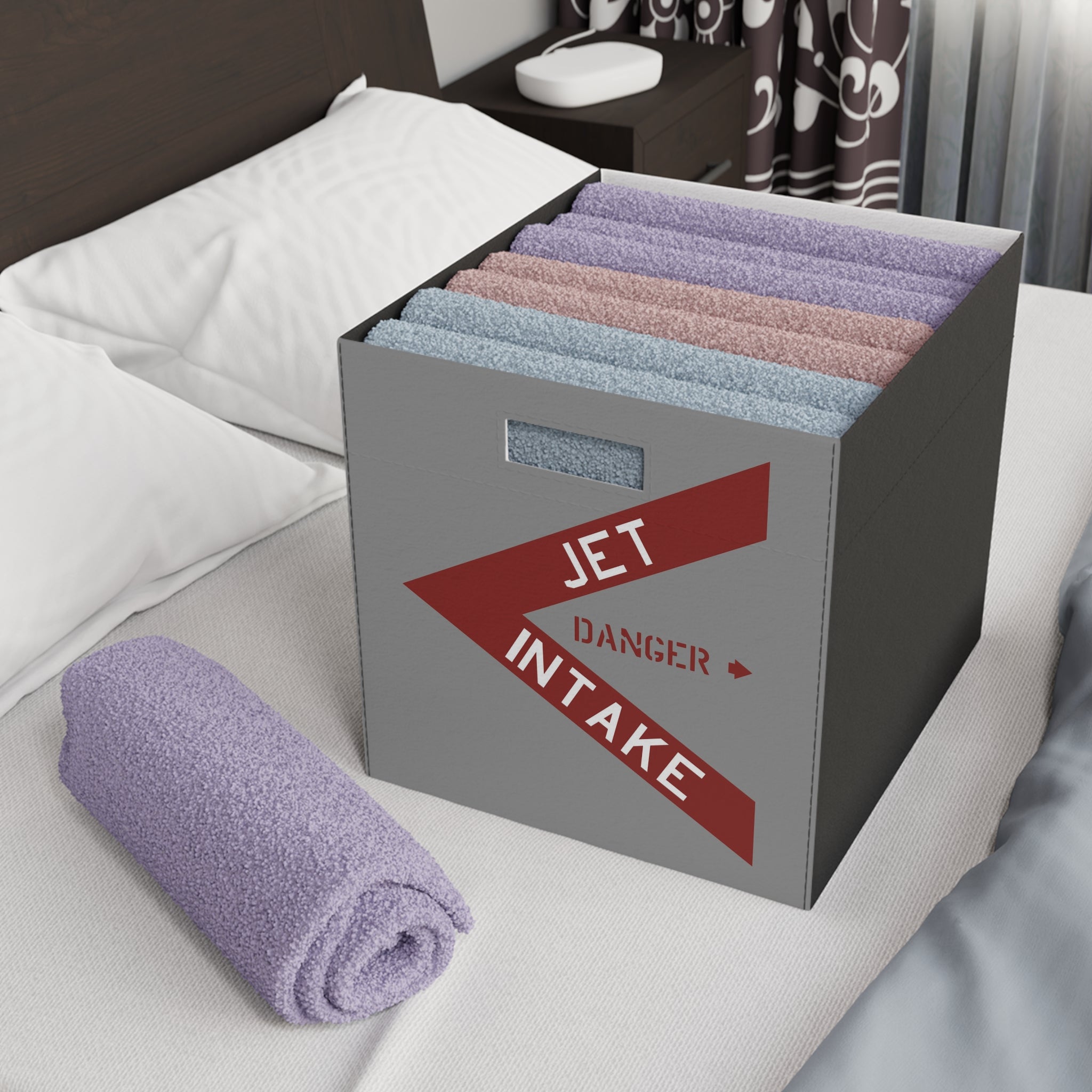 Danger: Jet Intake Felt Storage Box - I Love a Hangar