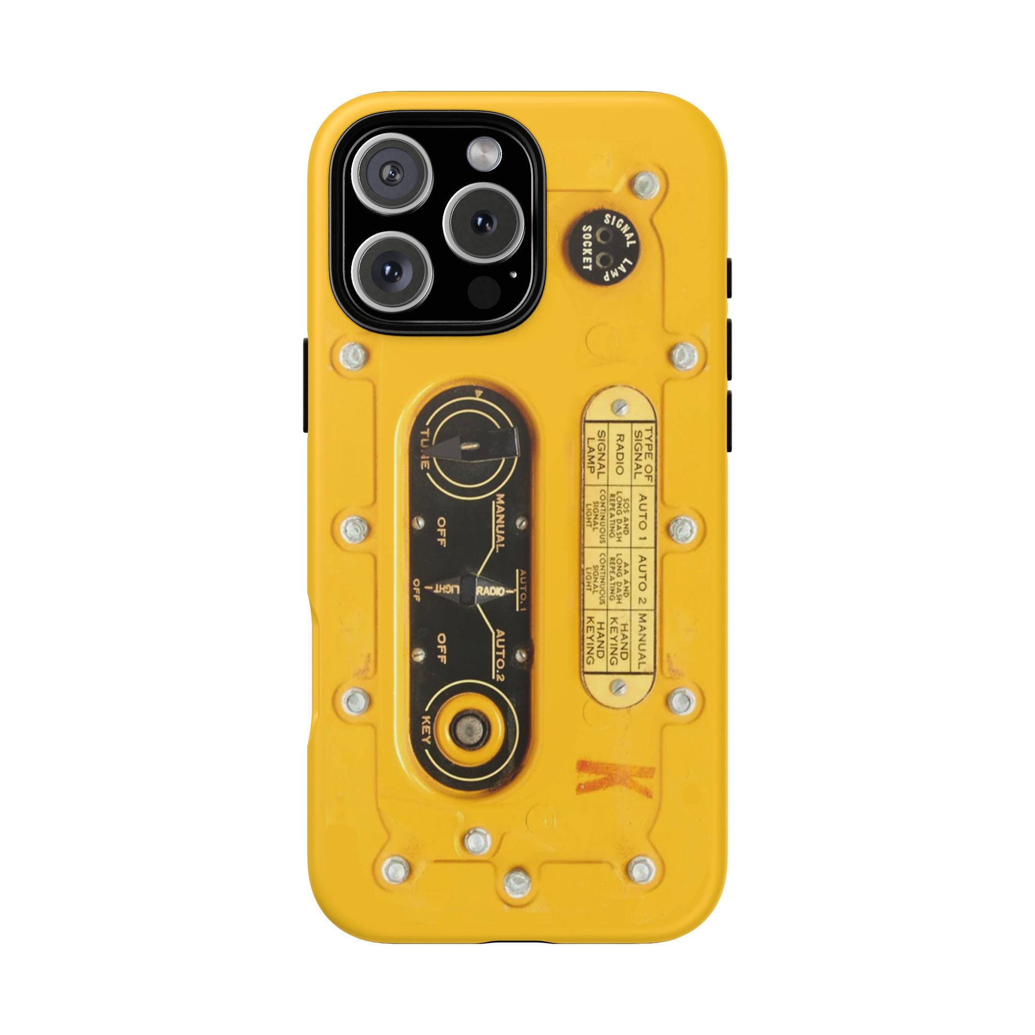 SCR-578 "Gibson Girl" Survival Radio Style Tough Phone Cases for iPhone