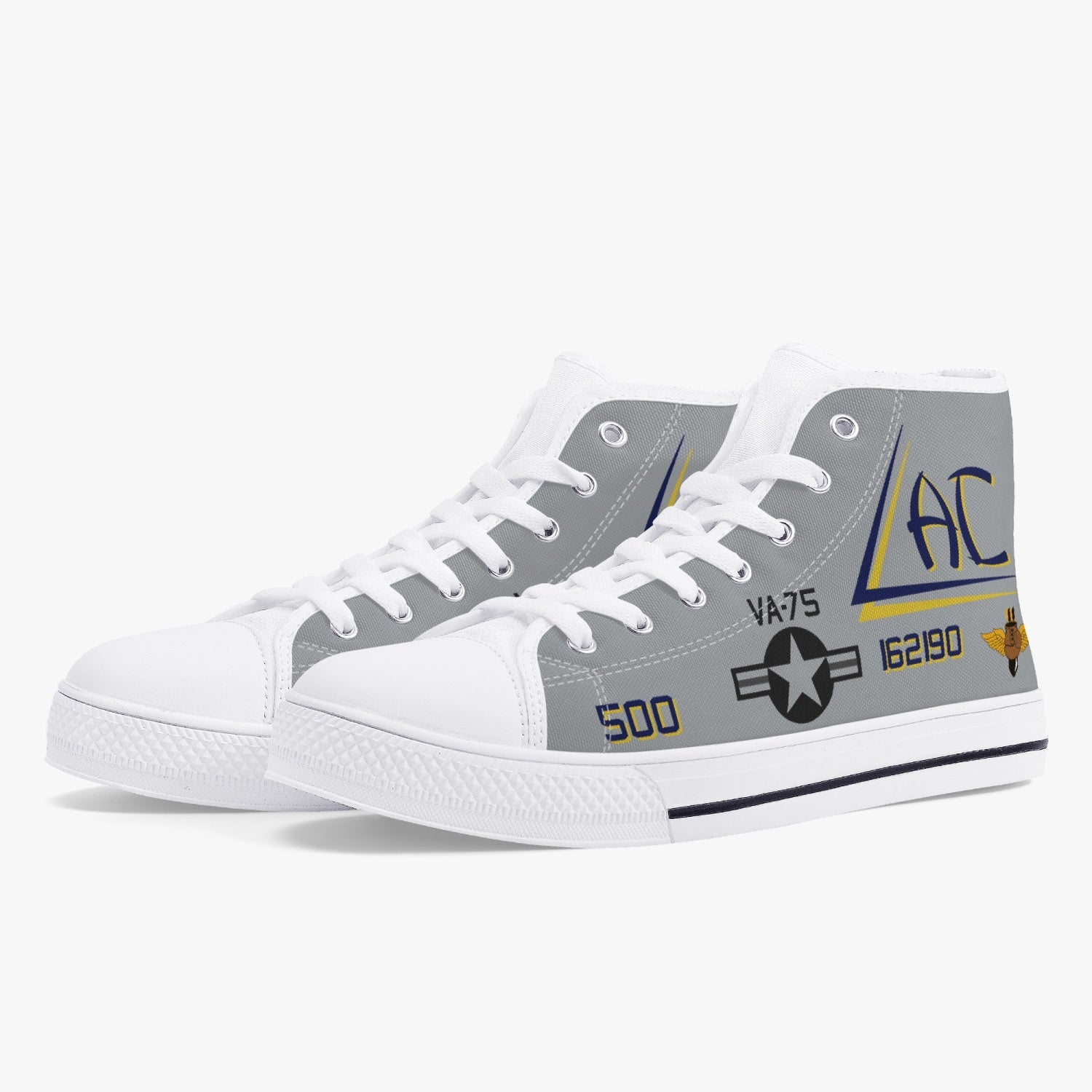 VA-75 "Sunday Punchers" High Top Canvas Shoes - I Love a Hangar