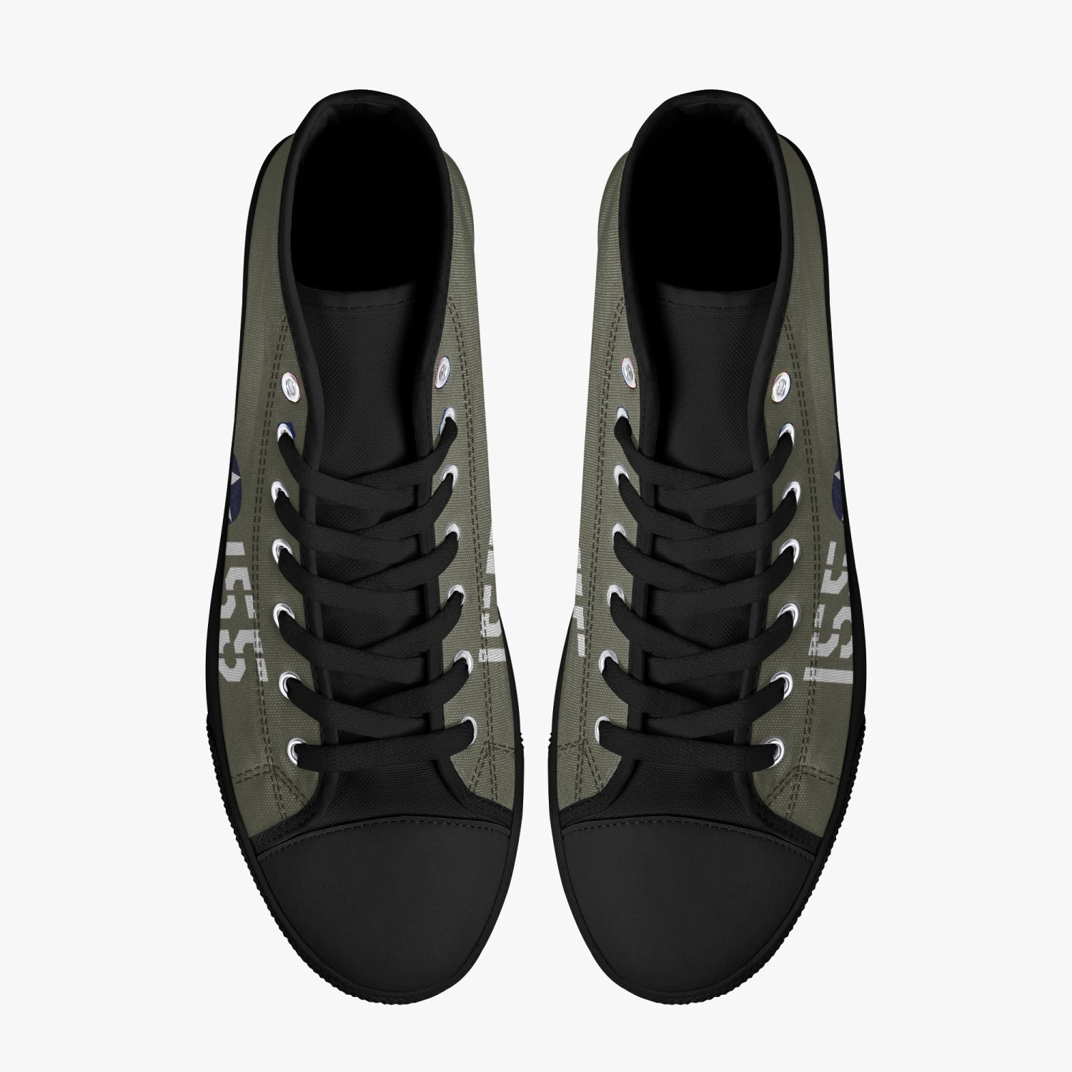 P-40 "#155" of 2LT Kenneth Taylor High Top Canvas Shoes - I Love a Hangar