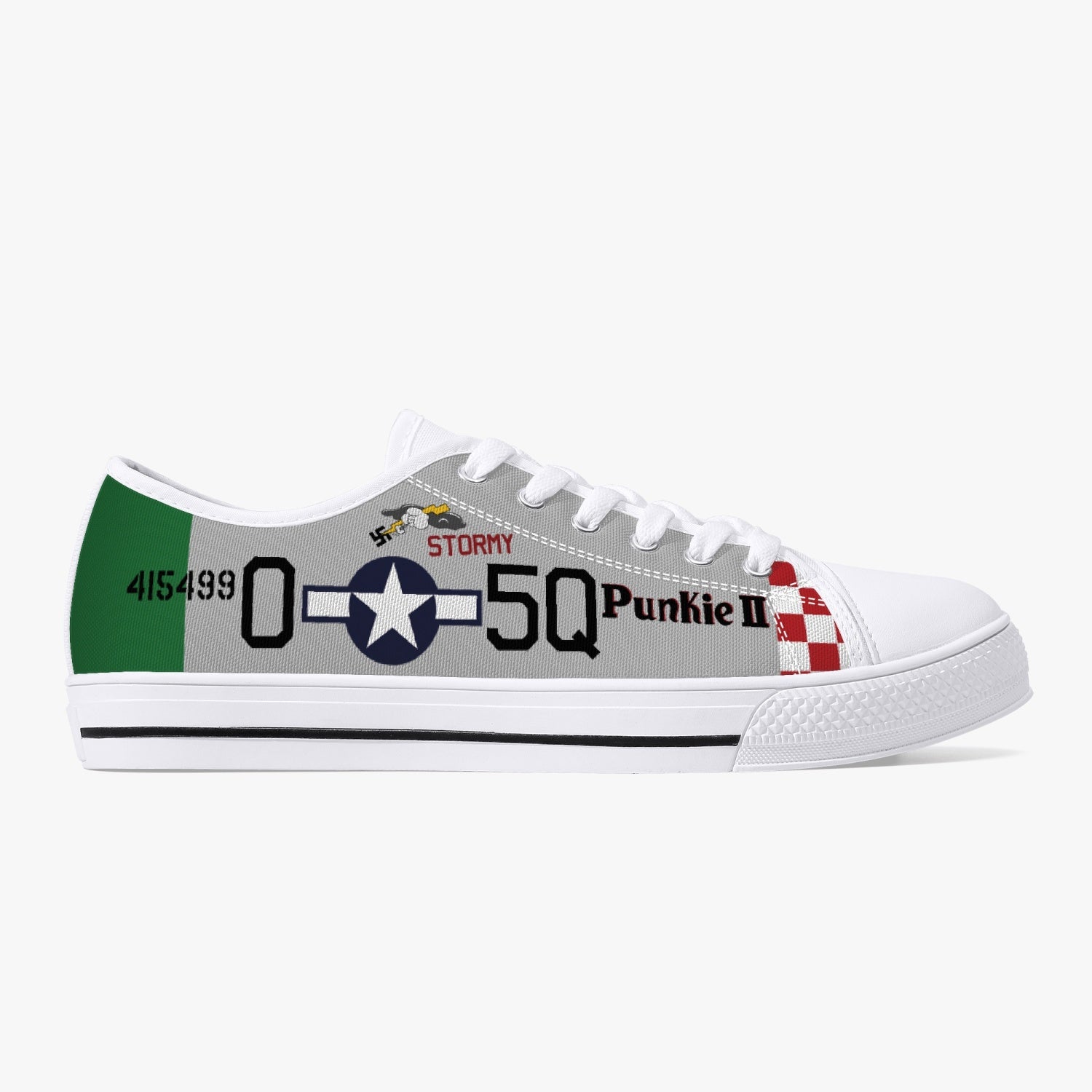 P-51 "Punkie II" Low Top Canvas Shoes - I Love a Hangar