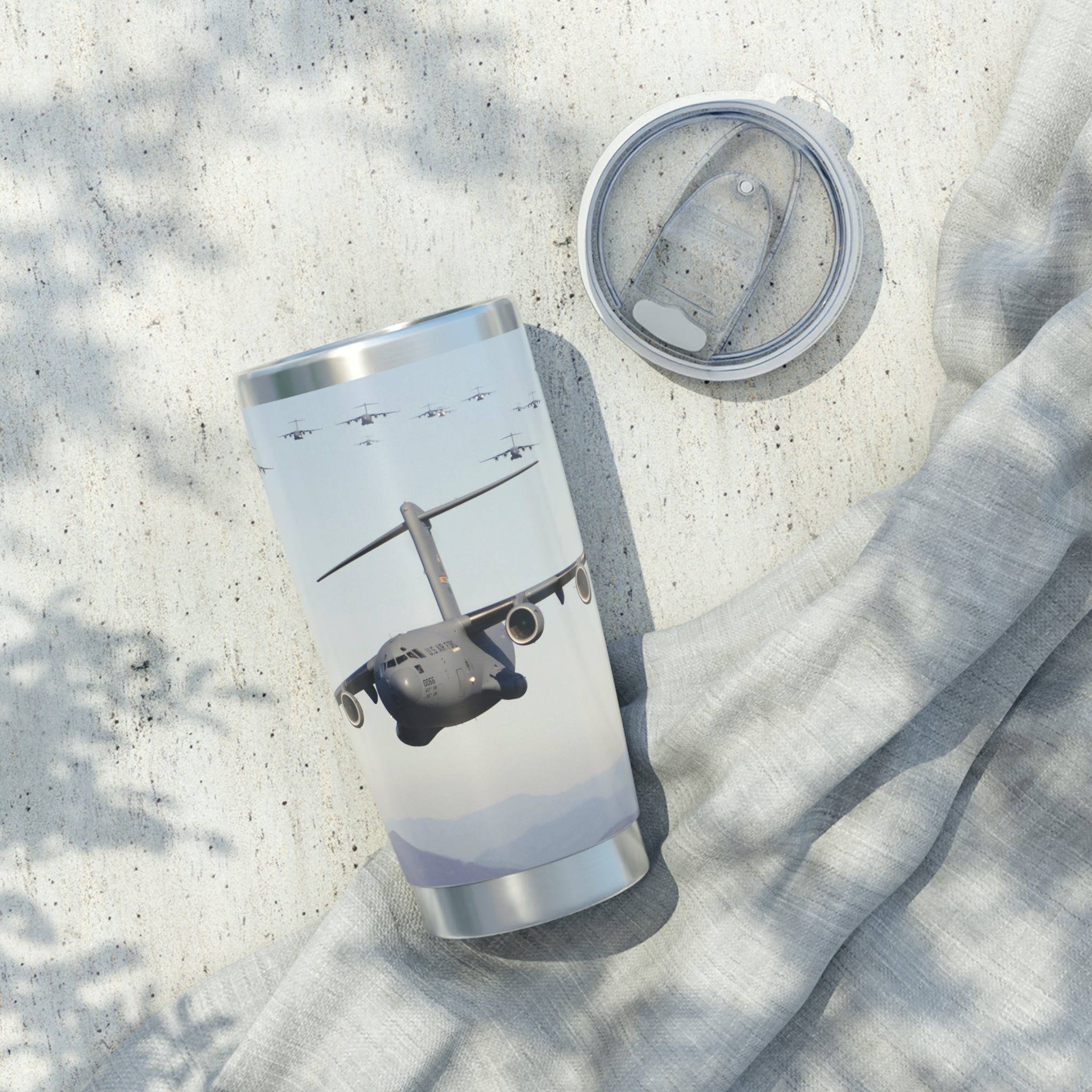 C-17 Globemasters 20oz (590ml) Stainless Steel Tumbler - I Love a Hangar