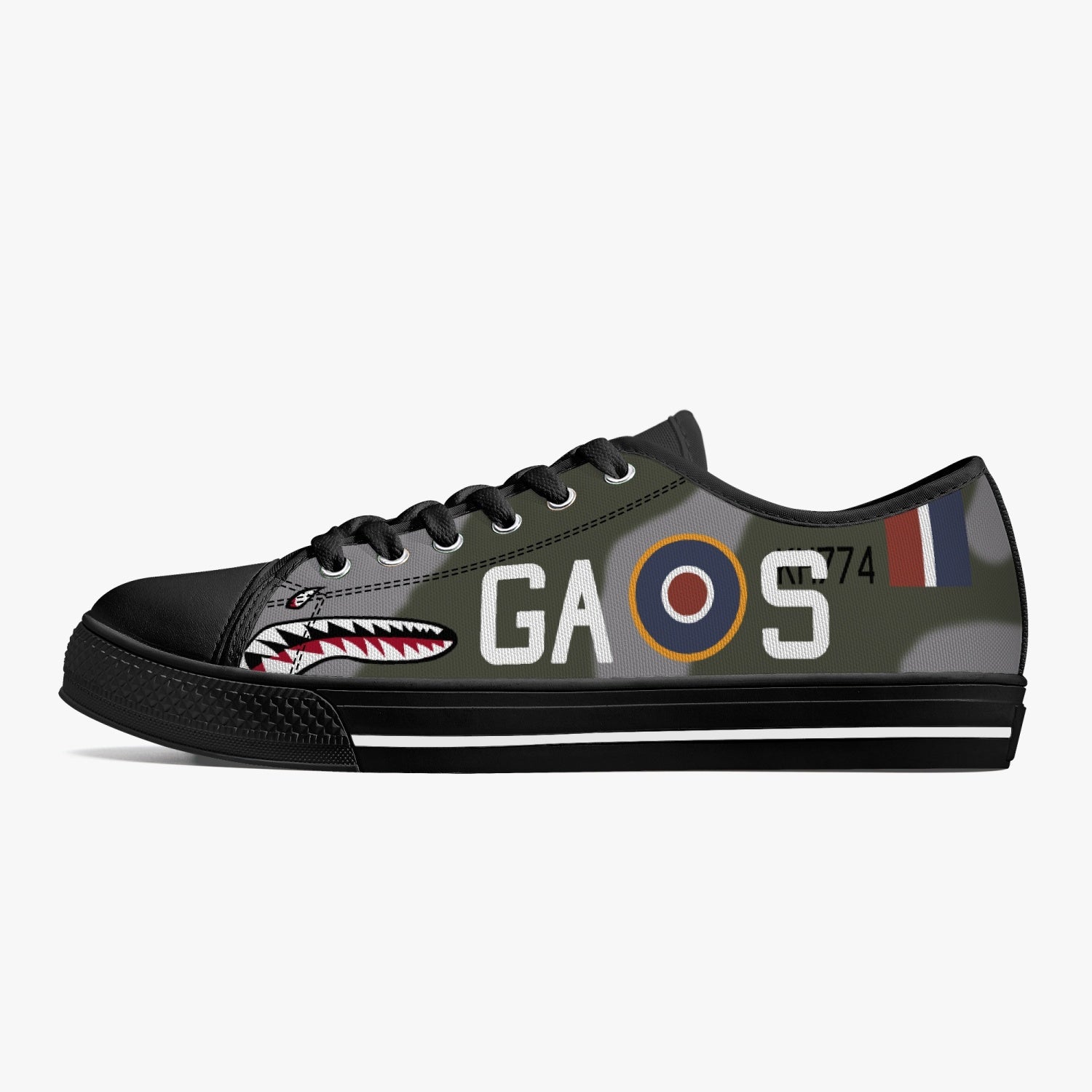 P-51 "GA-S" (KH774) Low Top Canvas Shoes - I Love a Hangar