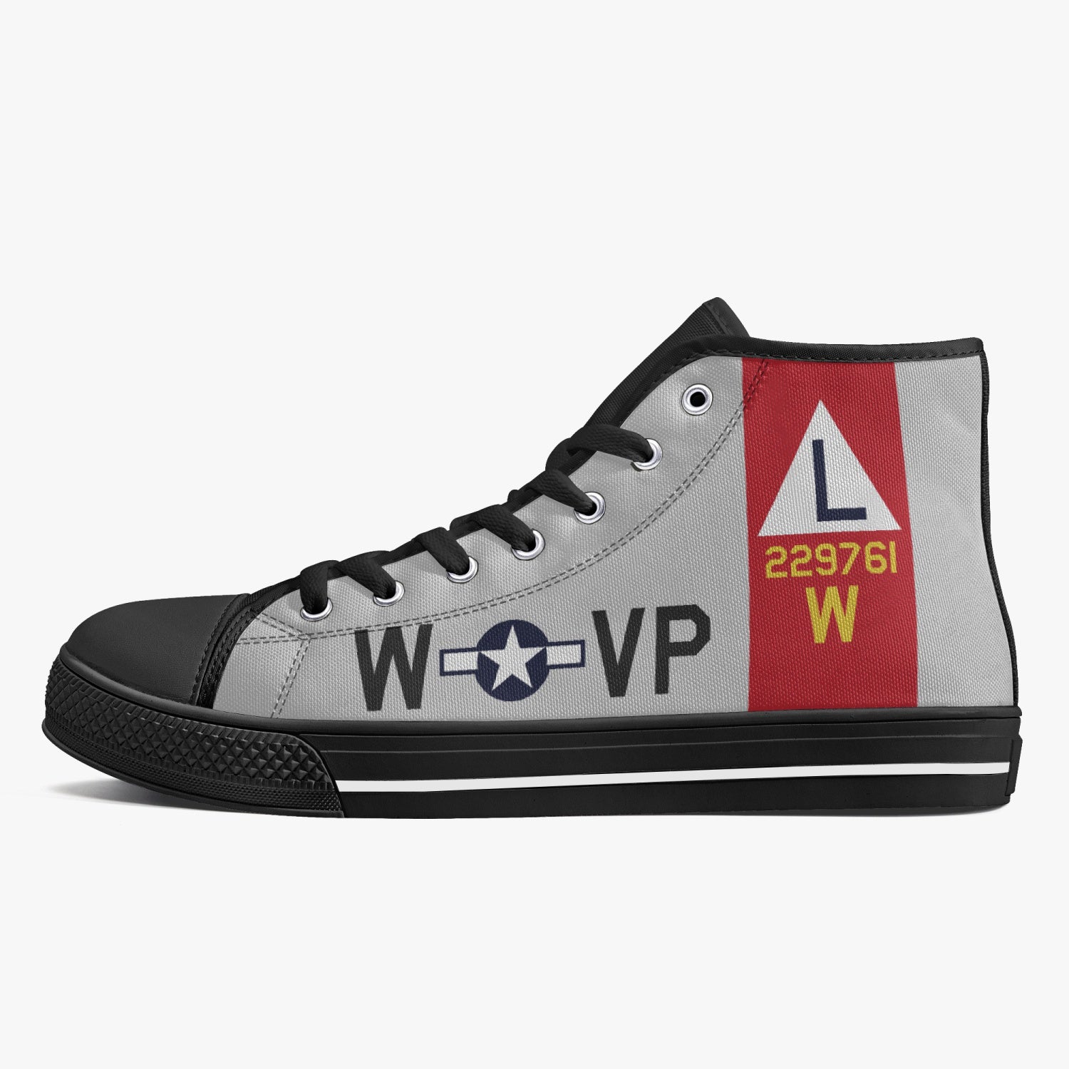 B-17 "VP-W" (229761) High Top Canvas Shoes - I Love a Hangar