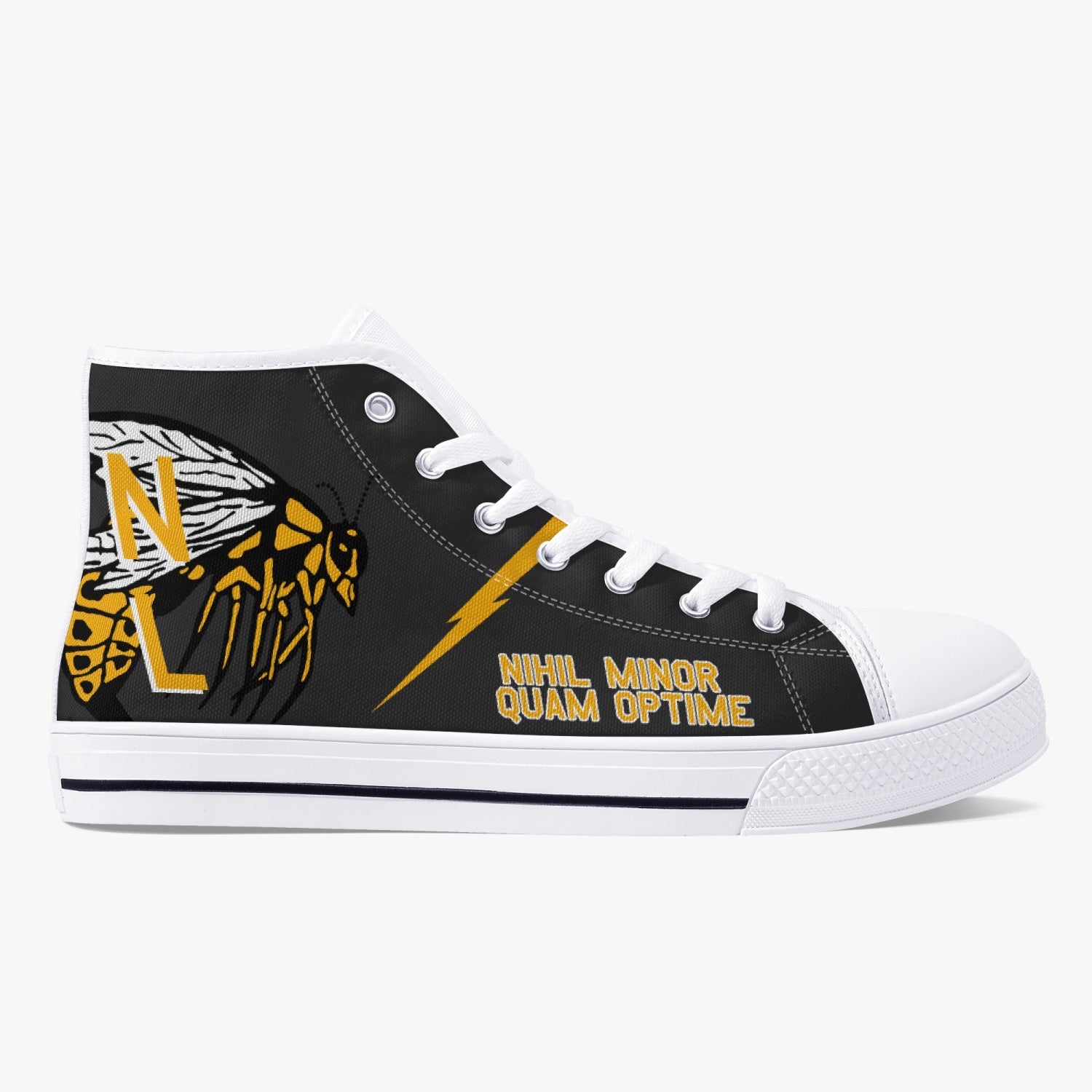 VAQ-138 "Yellowjackets" High Top Canvas Shoes - I Love a Hangar