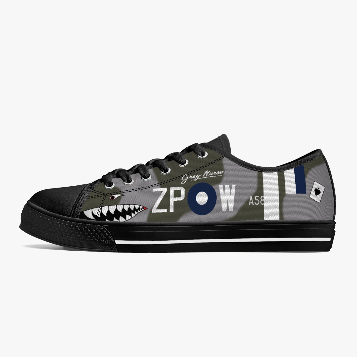 Spitfire "ZP-W" Low Top Canvas Shoes - I Love a Hangar