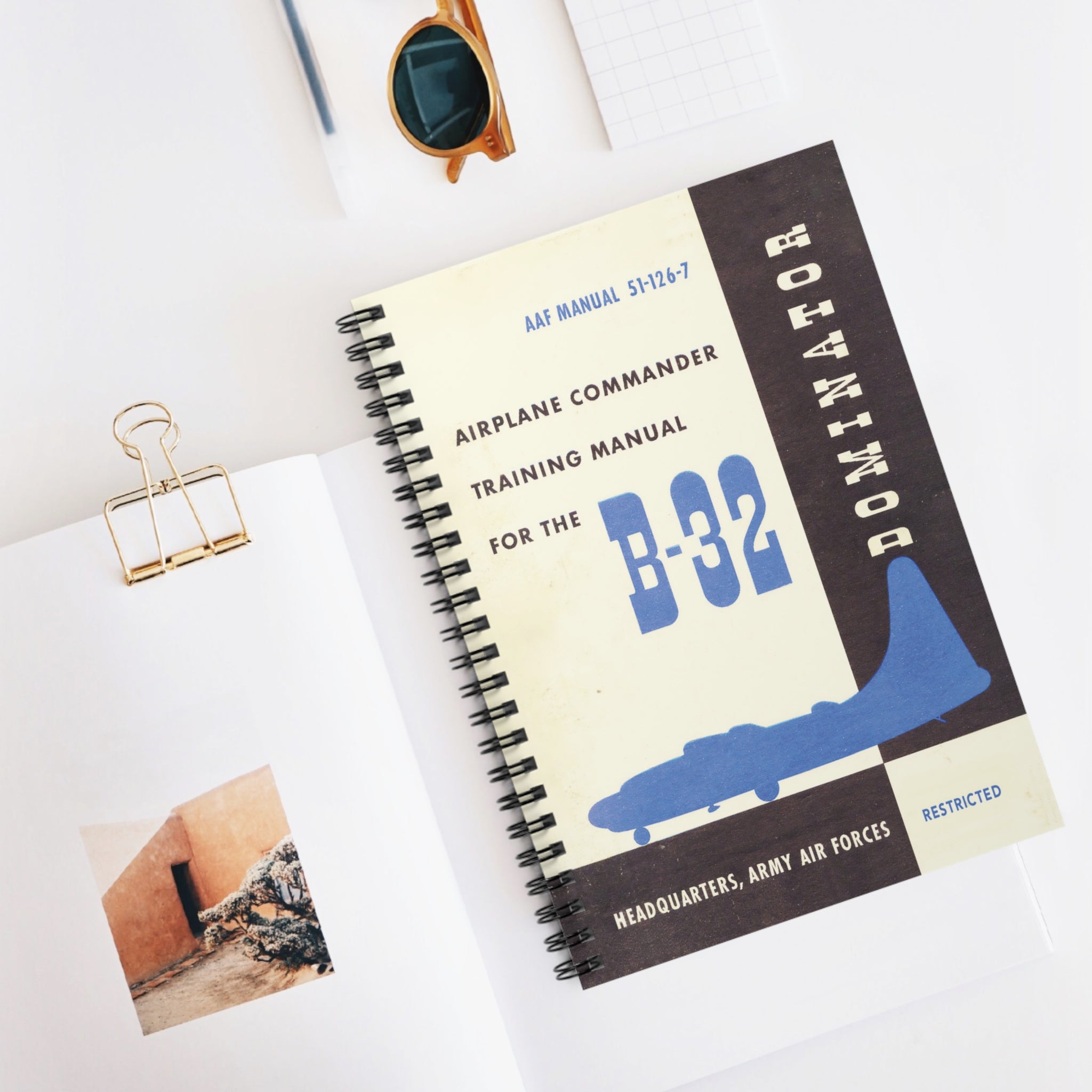 B-32 "Dominator" Inspired Spiral Notebook - I Love a Hangar