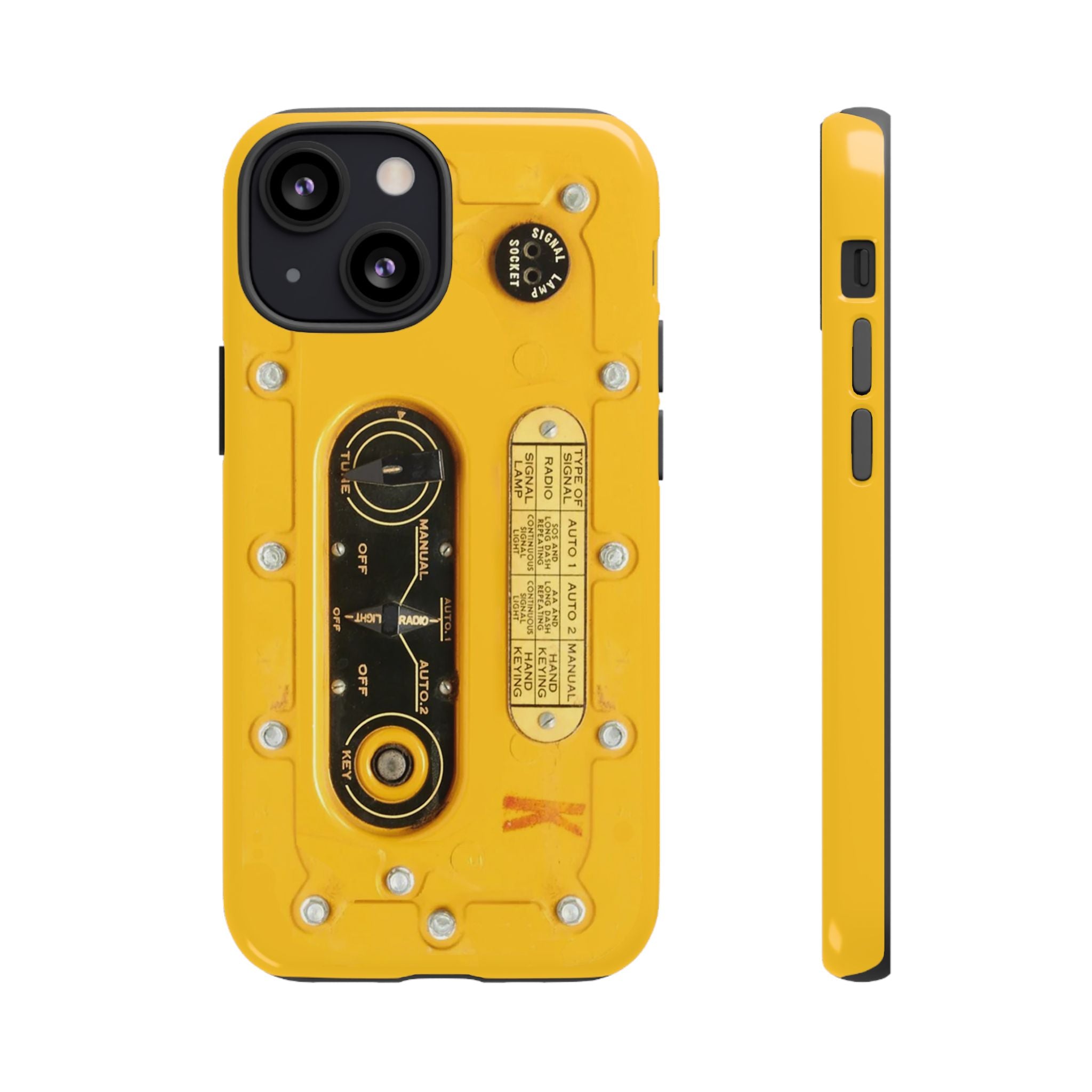 SCR-578 "Gibson Girl" Survival Radio Style Tough Phone Cases for iPhone