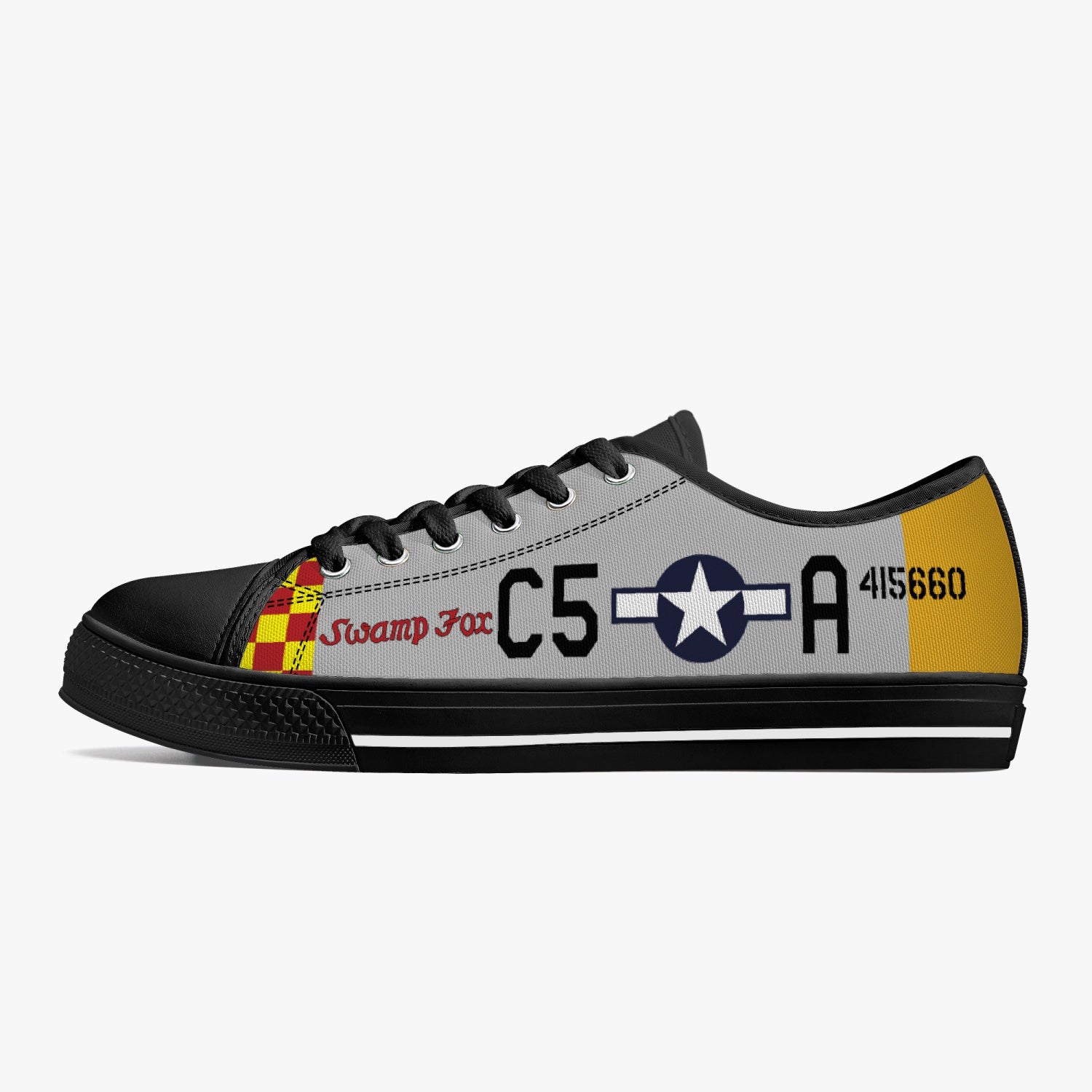 P-51 "Swamp Fox" Low Top Canvas Shoes - I Love a Hangar