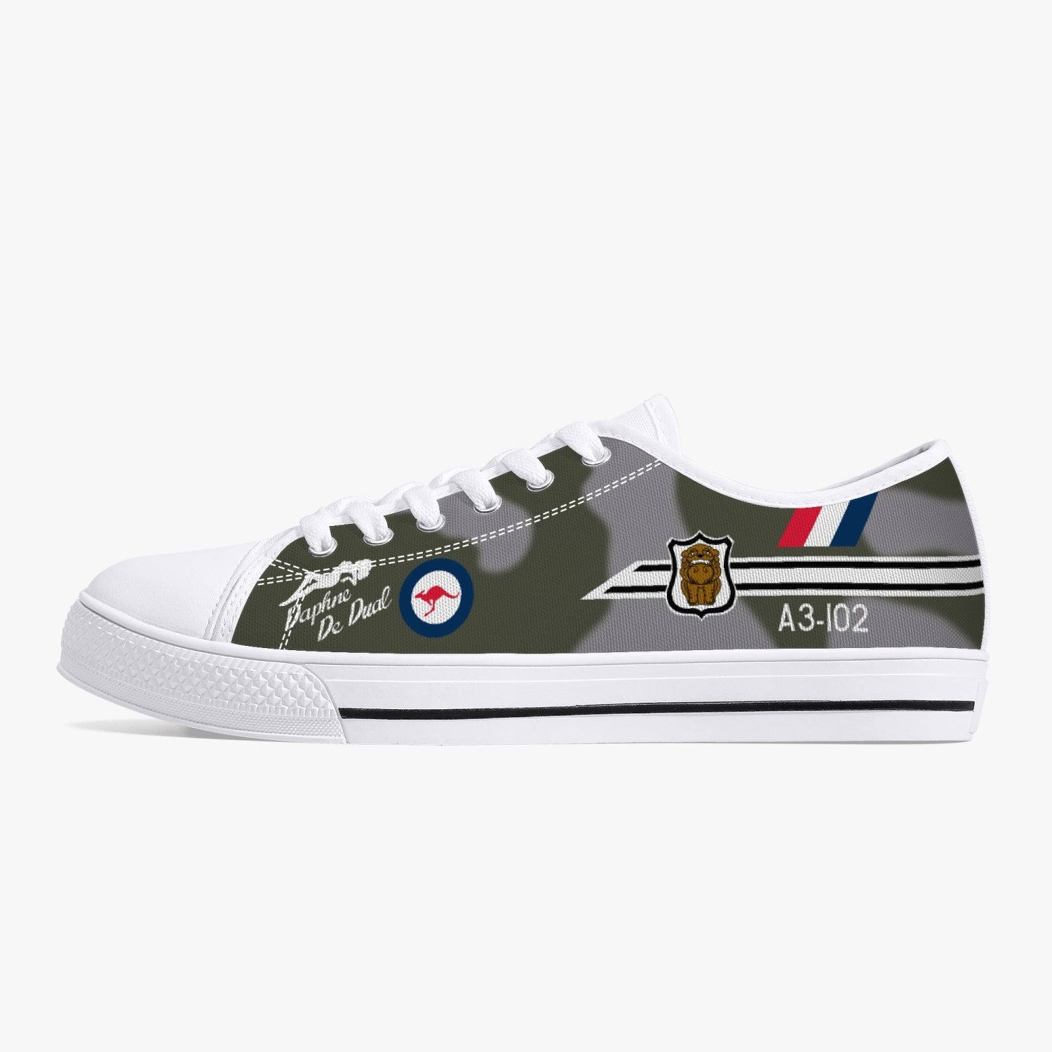 Mirage IIIO "Daphne De Dual" (A3-102) Low Top Canvas Shoes - I Love a Hangar