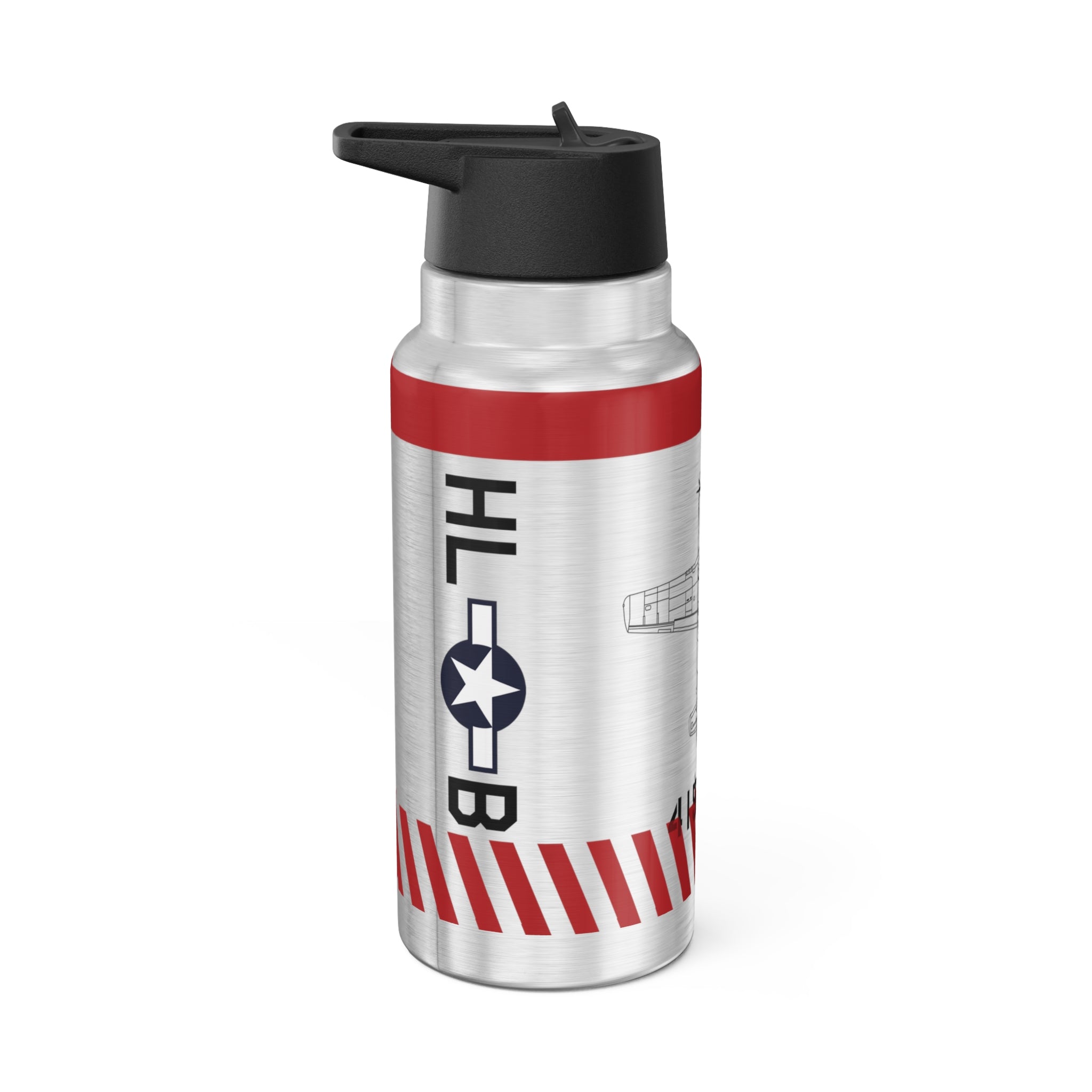 P-51 "American Beauty" Inspired Tumbler, 32oz (950ml) - I Love a Hangar