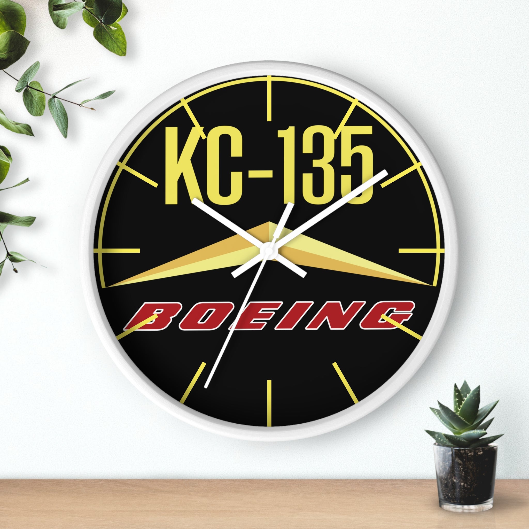 KC-135 Yoke Cap Wall Clock - I Love a Hangar