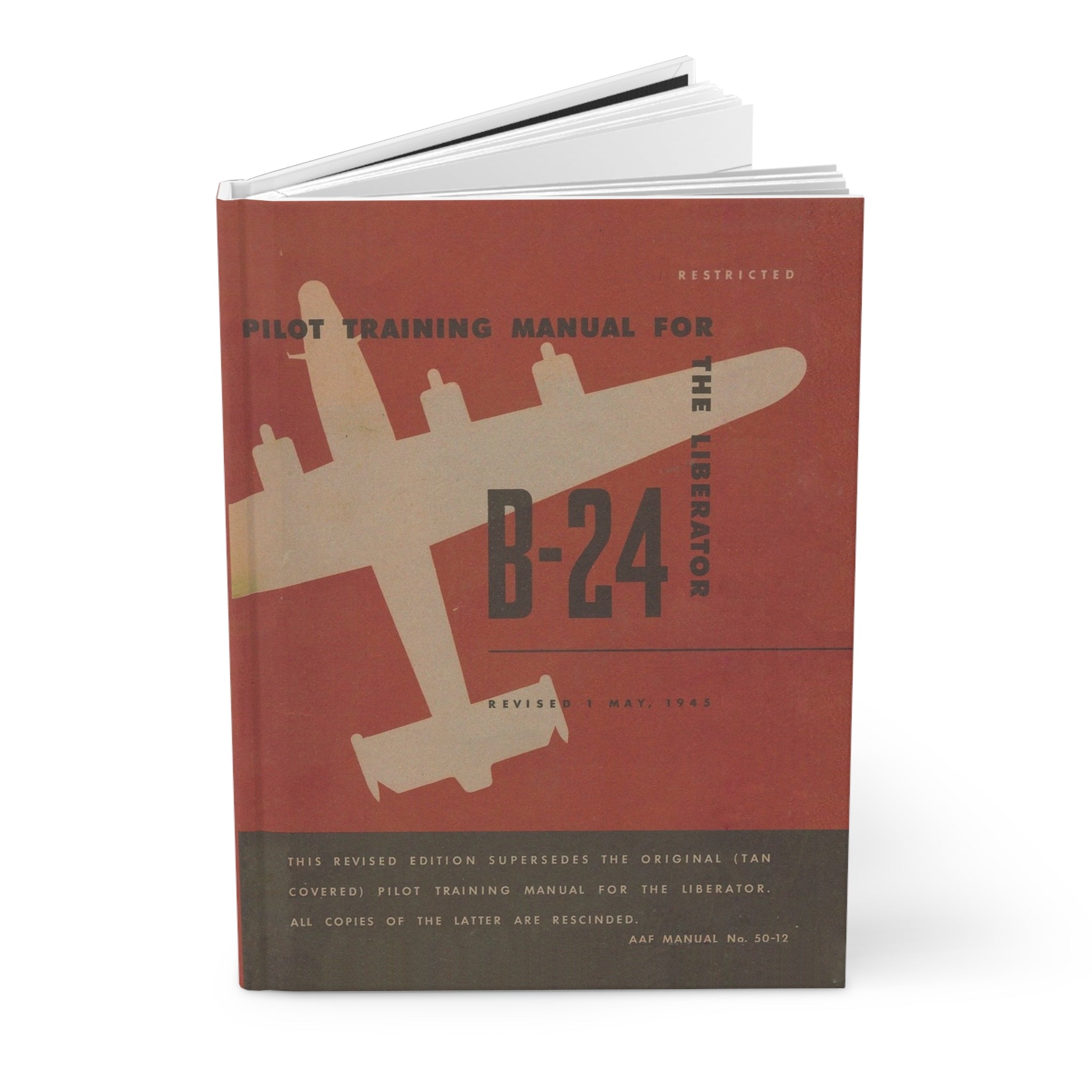 B-24 "Liberator" Inspired Hardcover Journal - I Love a Hangar