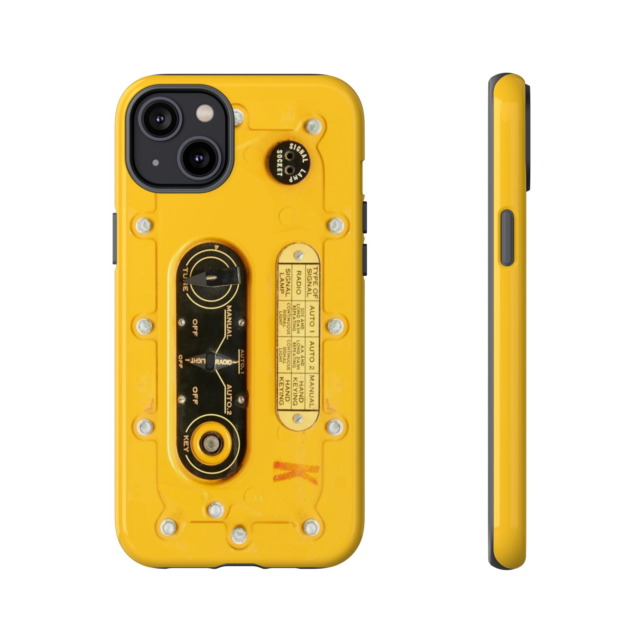 SCR-578 "Gibson Girl" Survival Radio Style Tough Phone Cases for iPhone