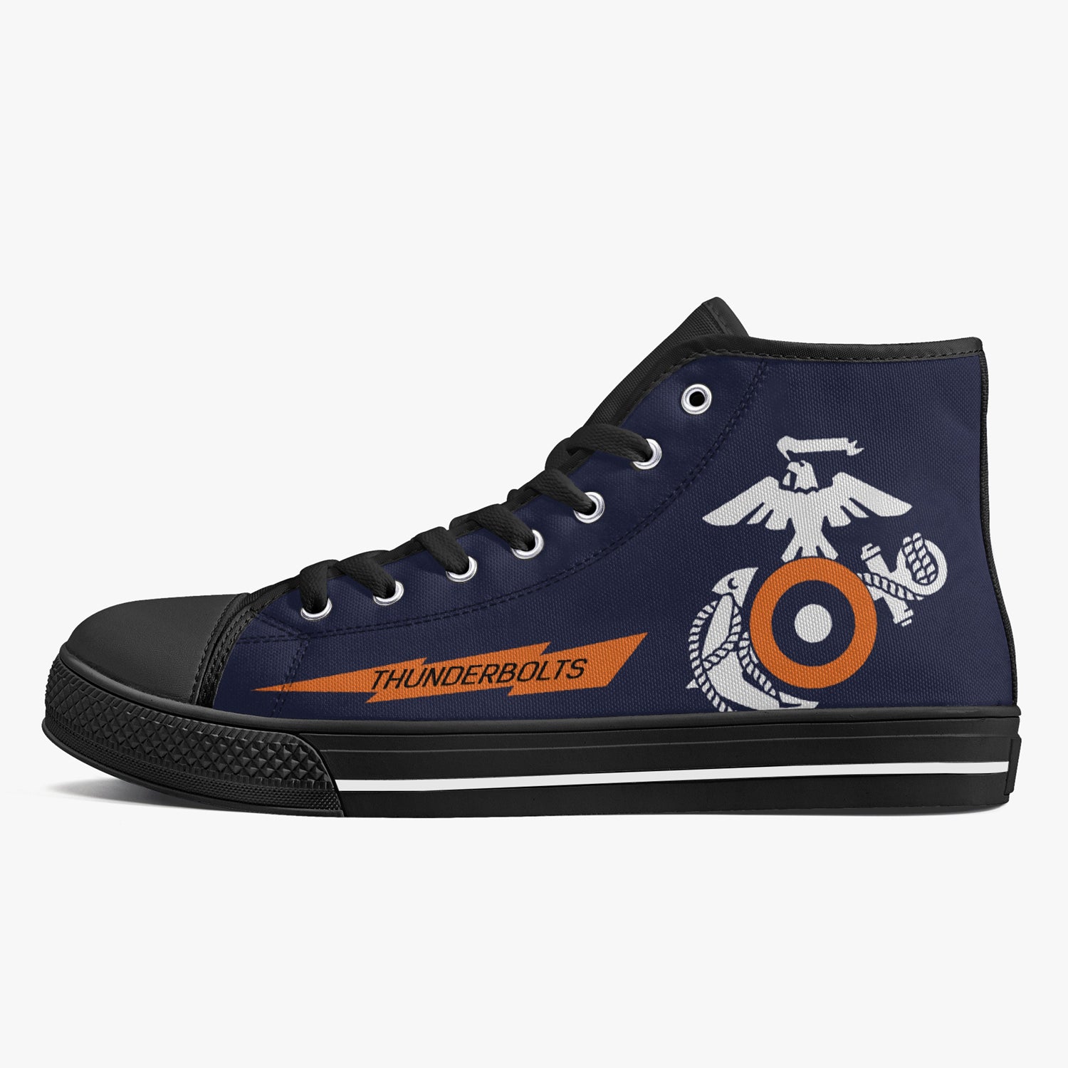 VMFA-251 "Thunderbolts" High Top Canvas Shoes - I Love a Hangar