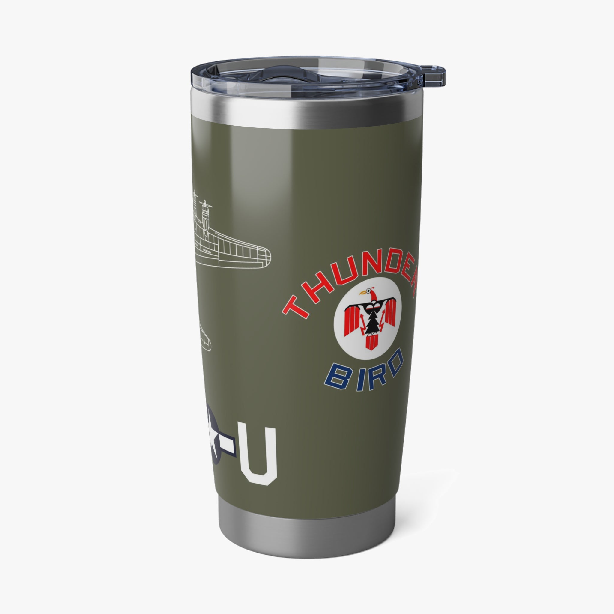 B-17 "Thunder Bird" Inspired 20oz (590ml) Stainless Steel Tumbler - I Love a Hangar