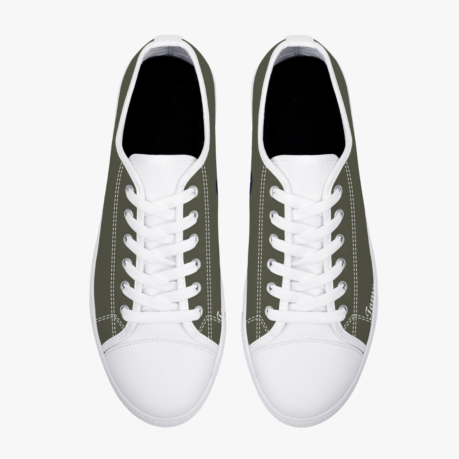 P-51 "Tommy's Dad" Low Top Canvas Shoes - I Love a Hangar