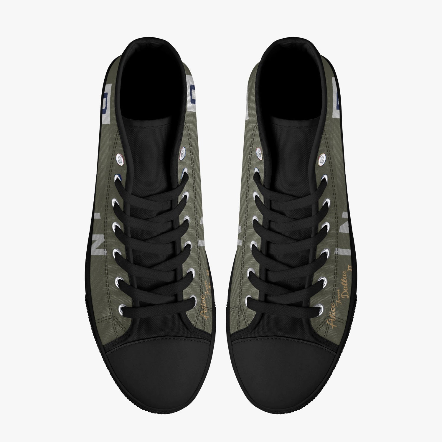B-17 "Alice from Dallas II" High Top Canvas Shoes - I Love a Hangar