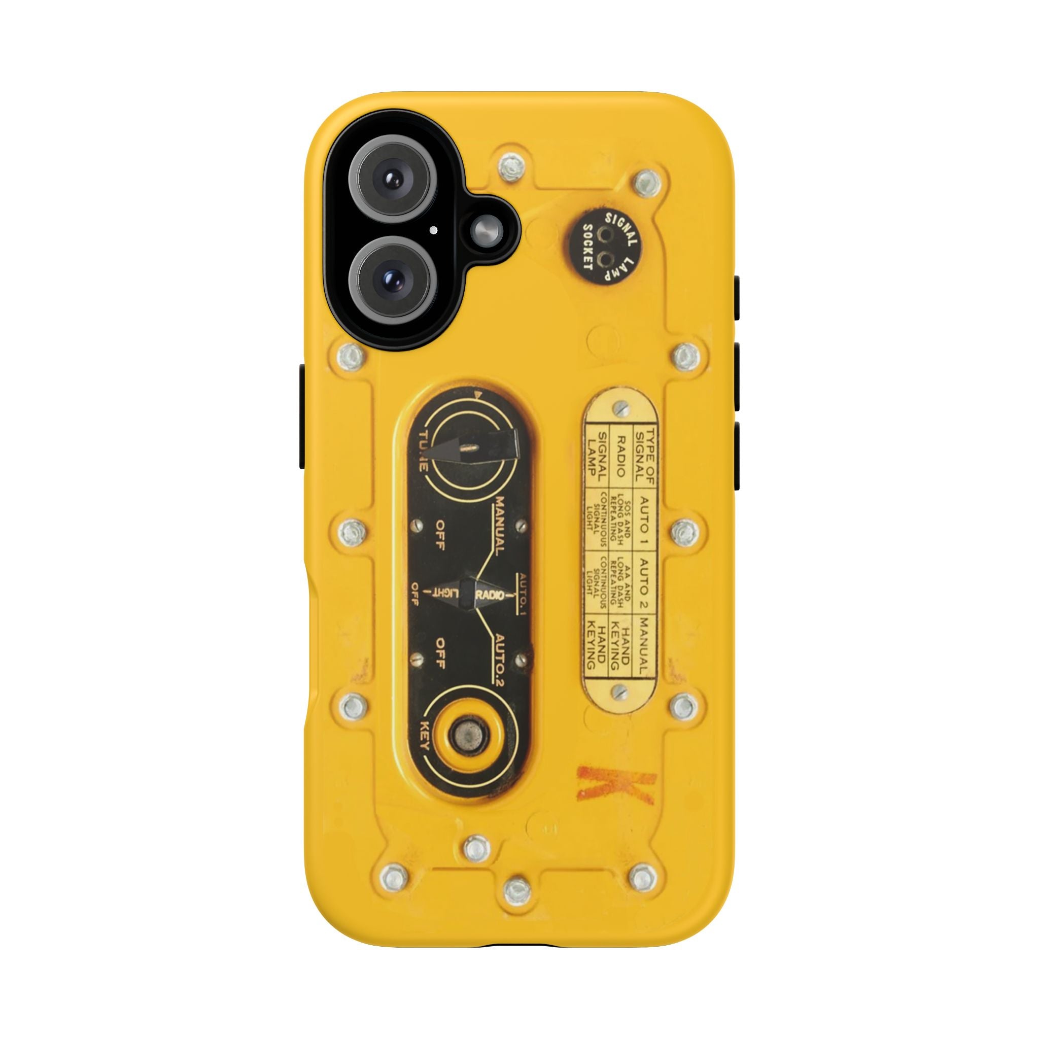 SCR-578 "Gibson Girl" Survival Radio Style Tough Phone Cases for iPhone