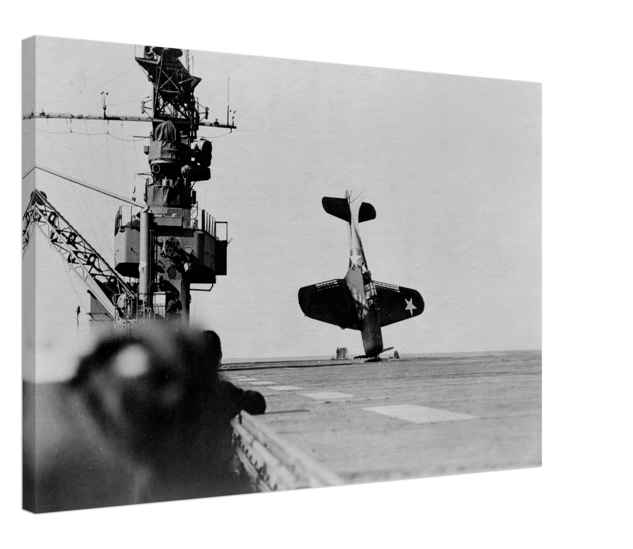 Douglas SBD Landing Accident - I Love a Hangar