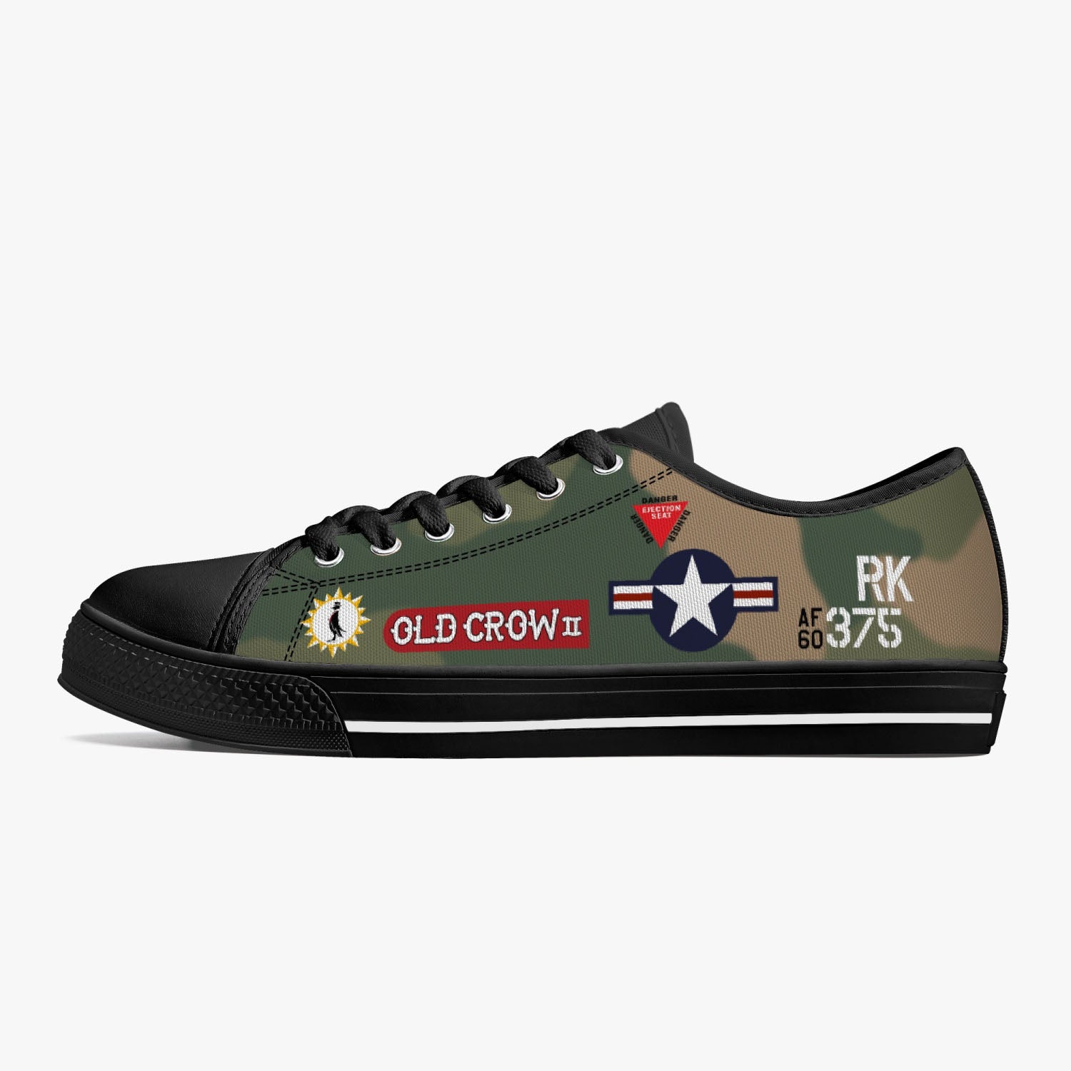 F-105 "Old Crow II" Low Top Canvas Shoes - I Love a Hangar