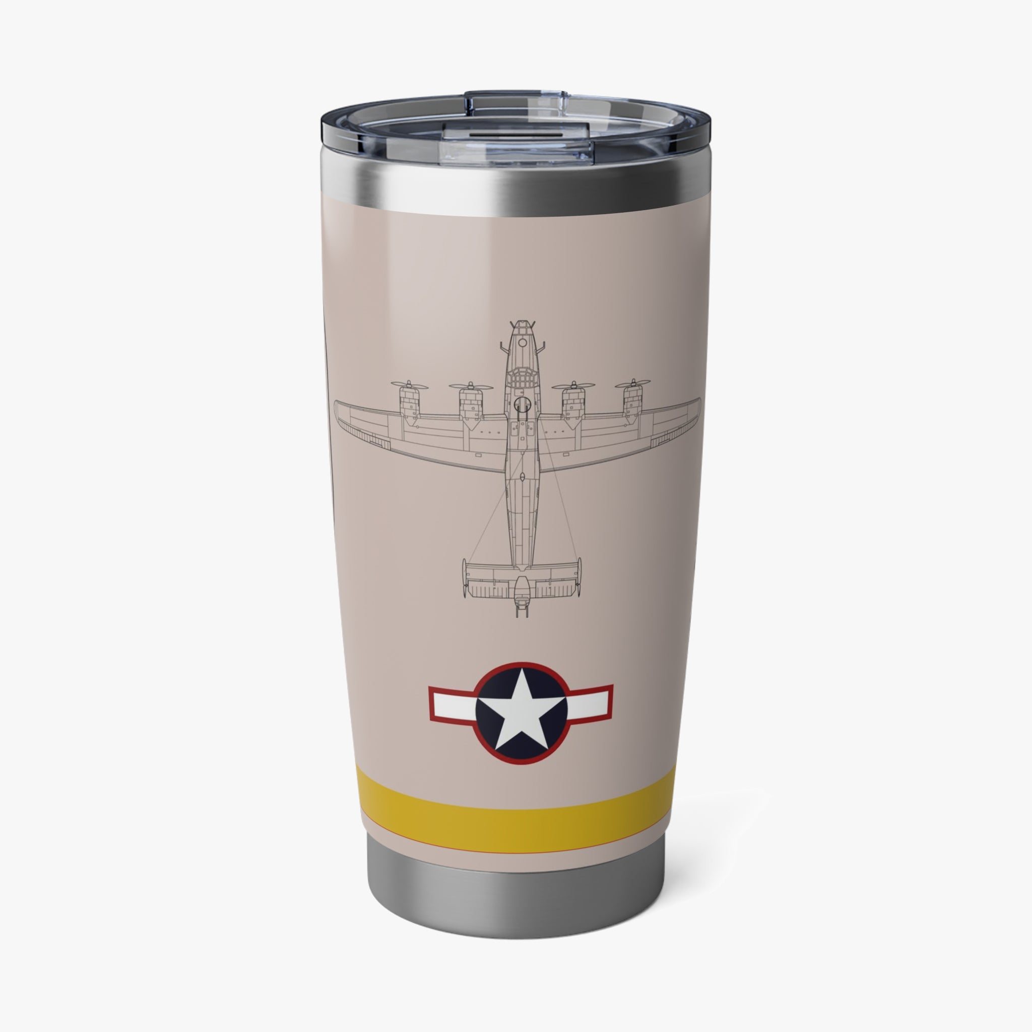 B-24 "Strawberry Bitch" 20oz (590ml) Stainless Steel Tumbler - I Love a Hangar