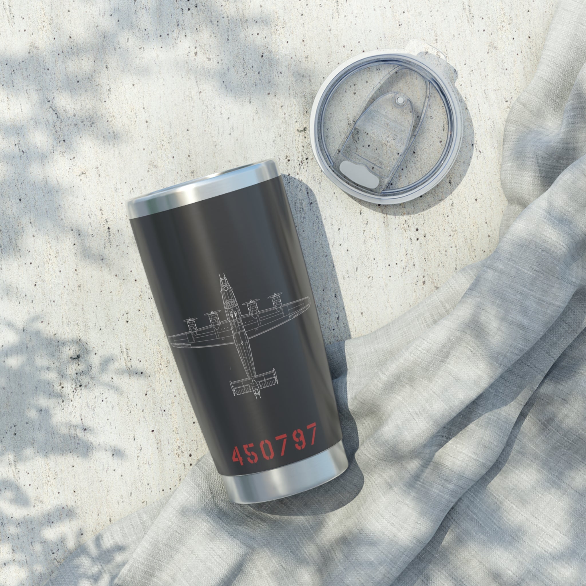 B-24 "Sack Time" Inspired 20oz (590ml) Stainless Steel Tumbler - I Love a Hangar