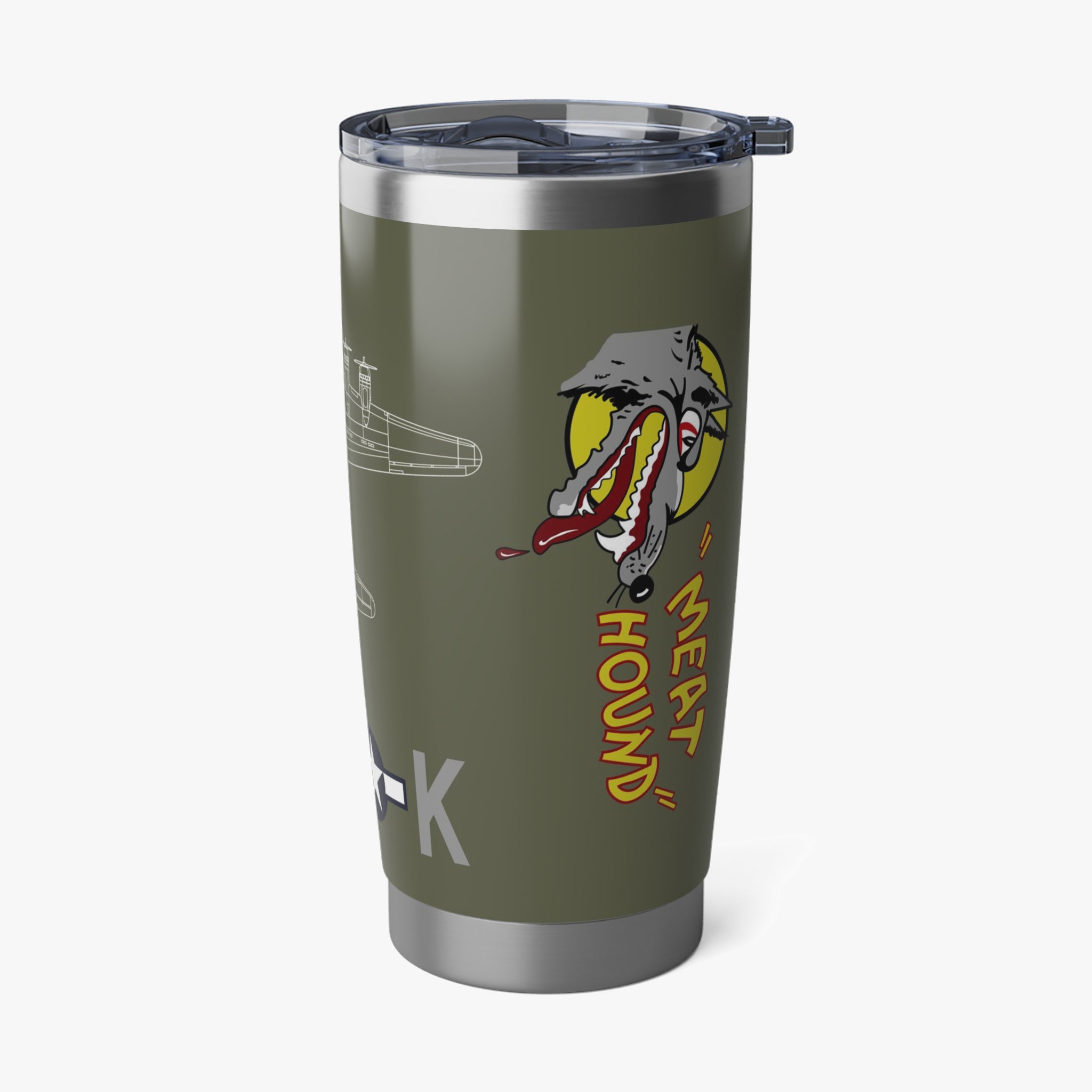 B-17 "Meat Hound" Inspired 20oz (590ml) Stainless Steel Tumbler - I Love a Hangar