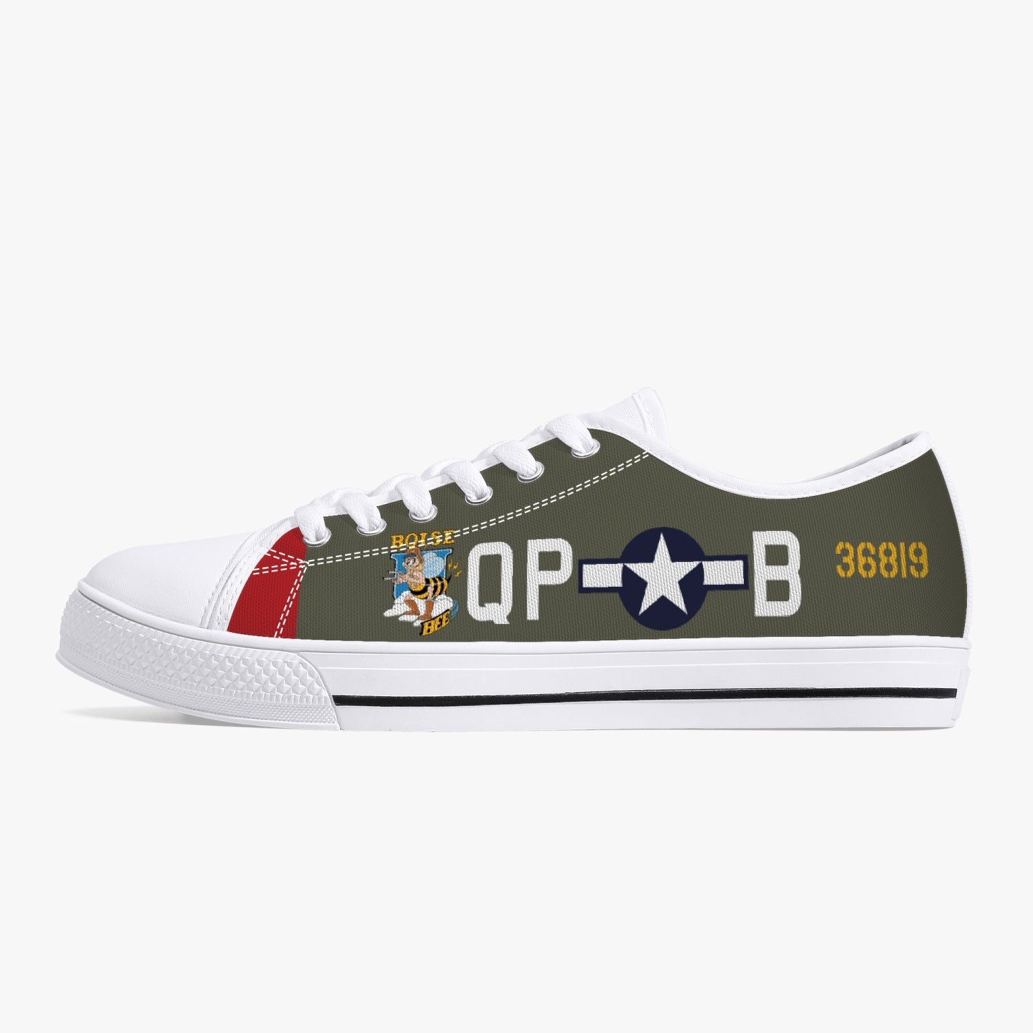P-51 "Boise Bee" Low Top Canvas Shoes - I Love a Hangar