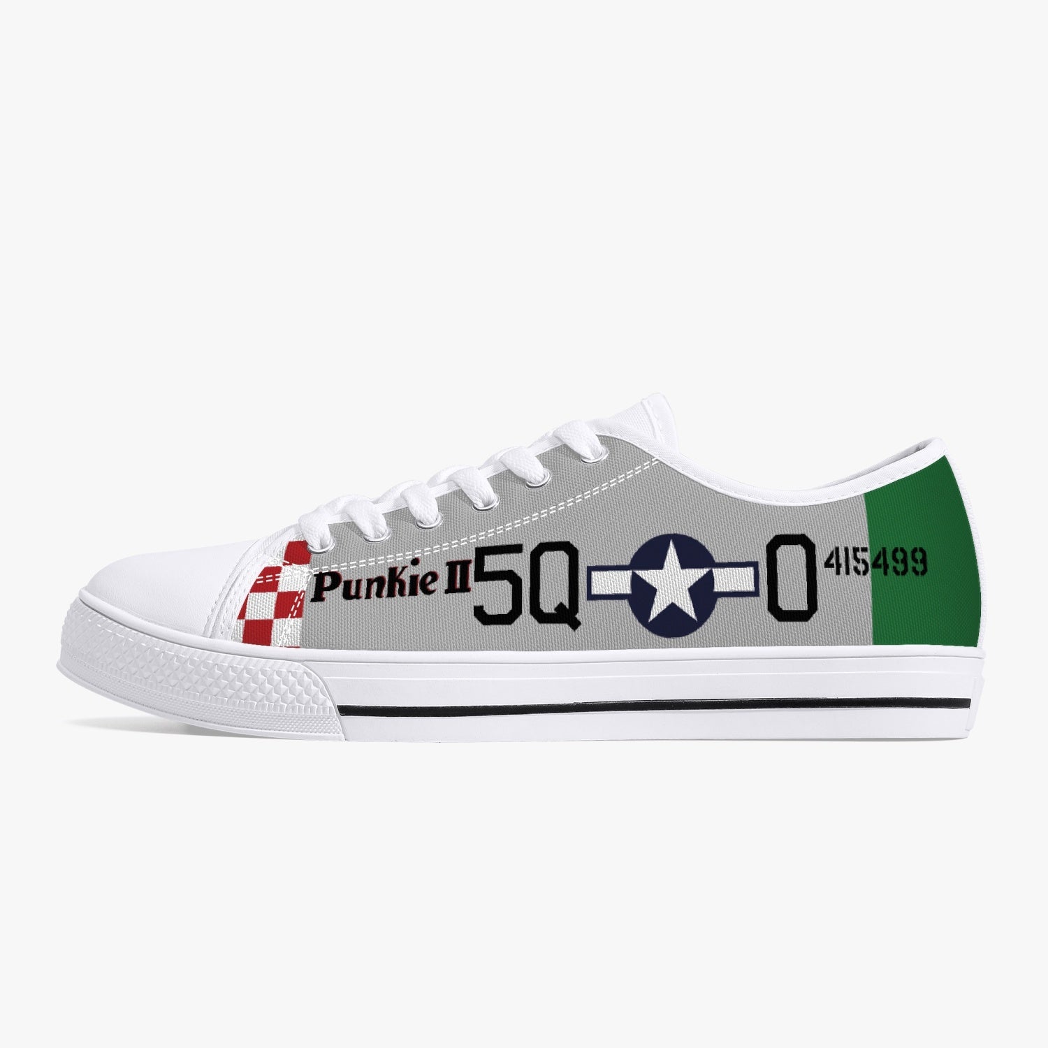 P-51 "Punkie II" Low Top Canvas Shoes - I Love a Hangar