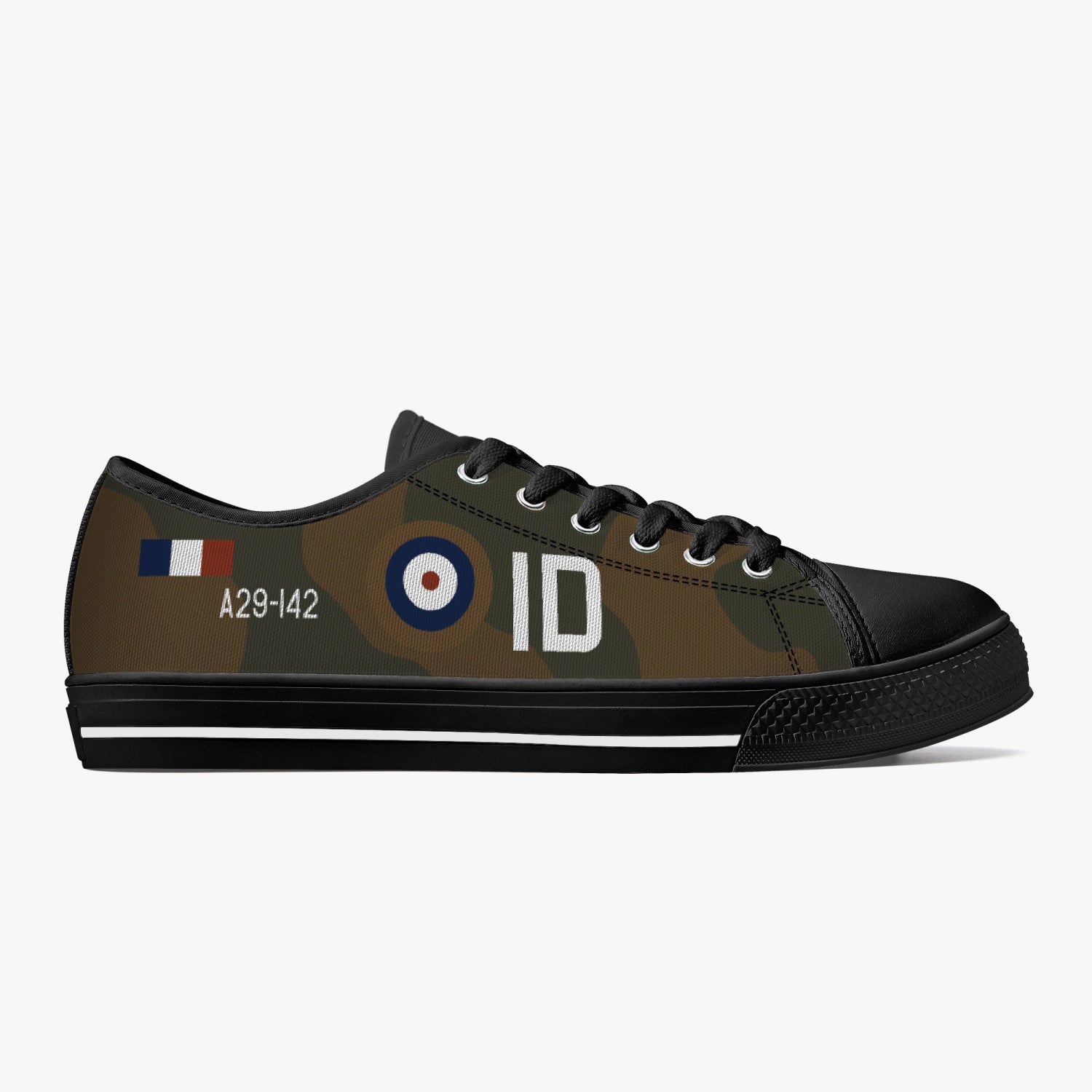 P-40 "ID" of Keith "Bluey" Truscott Low Top Canvas Shoes - I Love a Hangar
