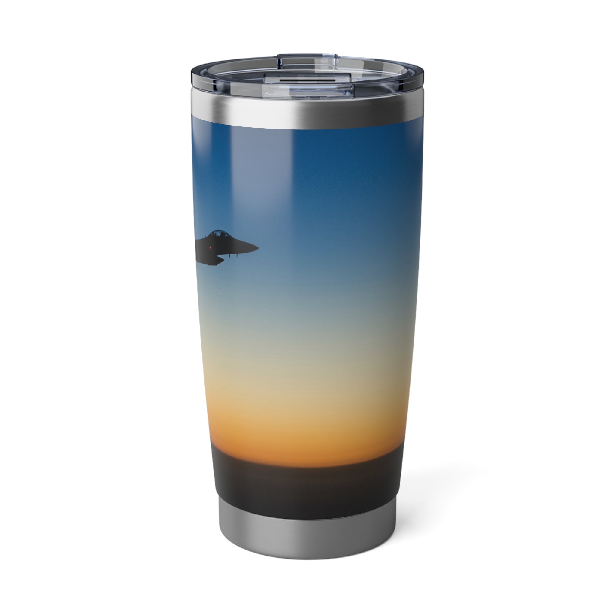 F-15 At Dusk 20oz (590ml) Stainless Steel Tumbler - I Love a Hangar
