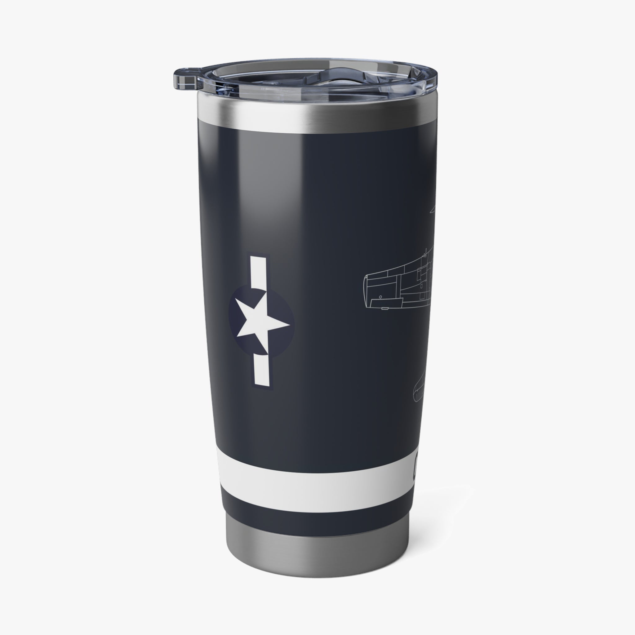 F6F Hellcat "Minsi III" Inspired 20oz (590ml) Stainless Steel Tumbler - I Love a Hangar