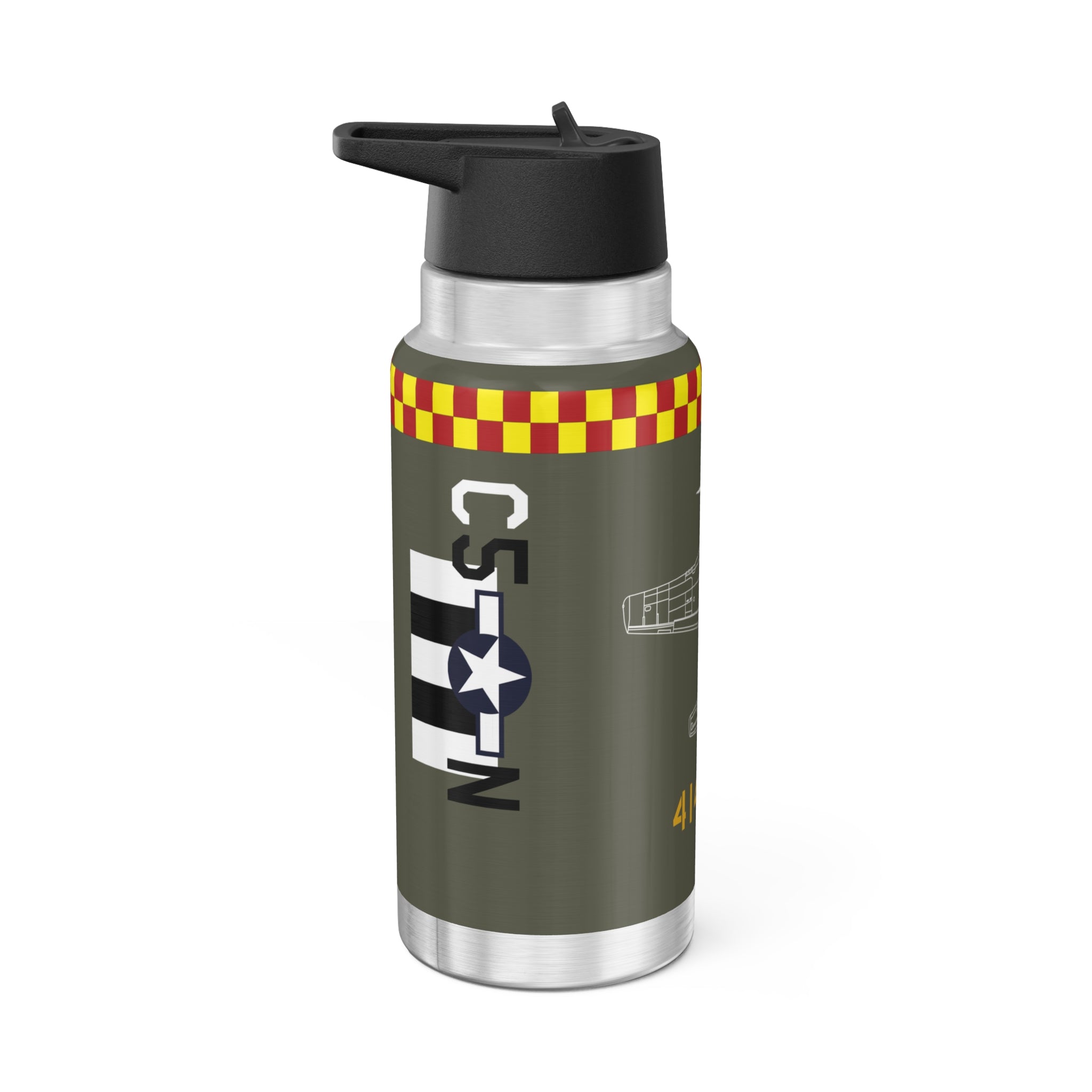 P-51 "Frenesi" Inspired Tumbler, 32oz (950ml) - I Love a Hangar