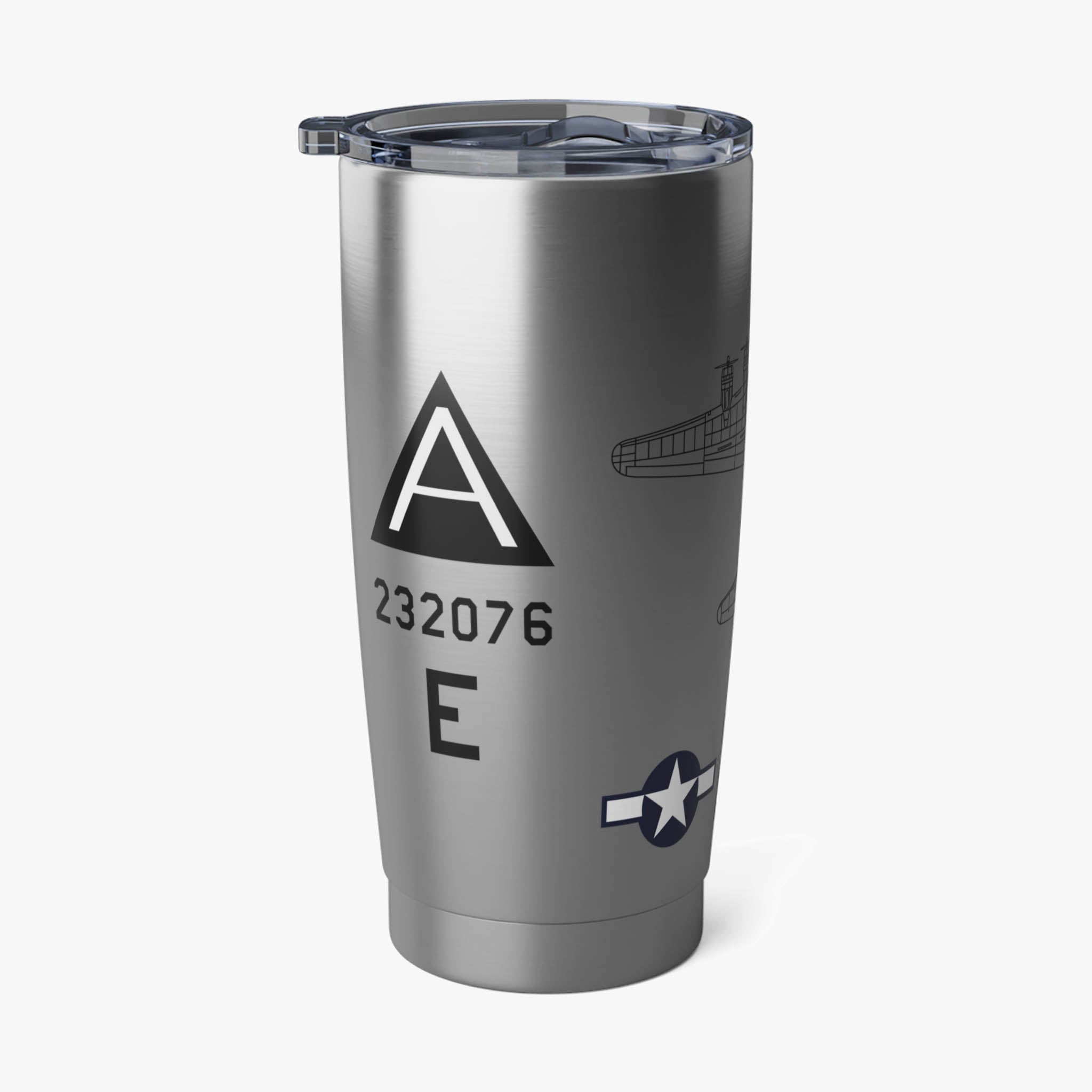 B-17 "Shoo Shoo Shoo Baby" Inspired 20oz (590ml) Stainless Steel Tumbler - I Love a Hangar