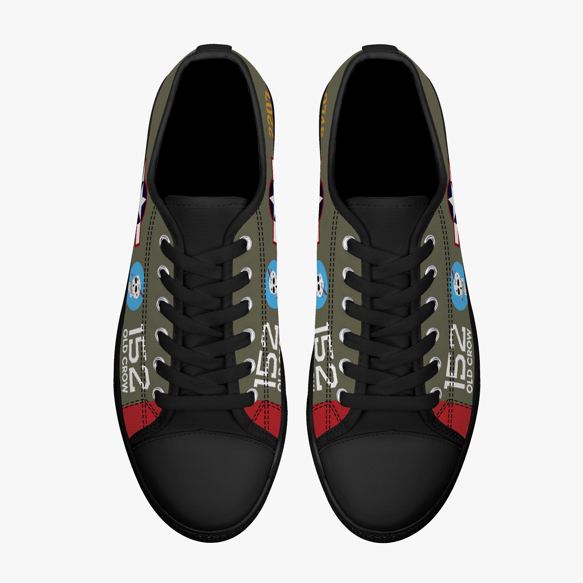 P-39 “Old Crow” Low Top Canvas Shoes - I Love a Hangar