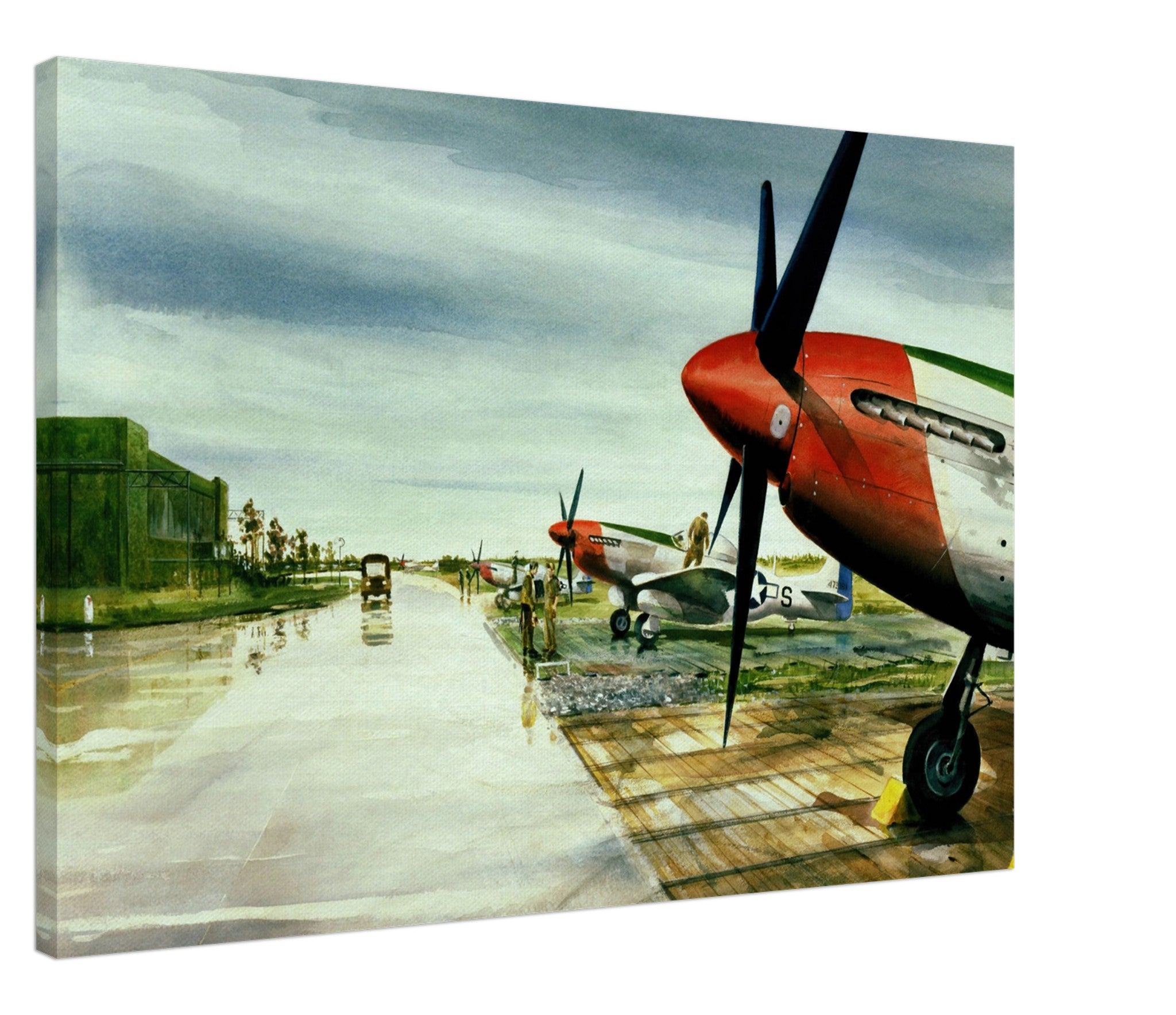 Deben Airfield Flight Line Canvas - I Love a Hangar