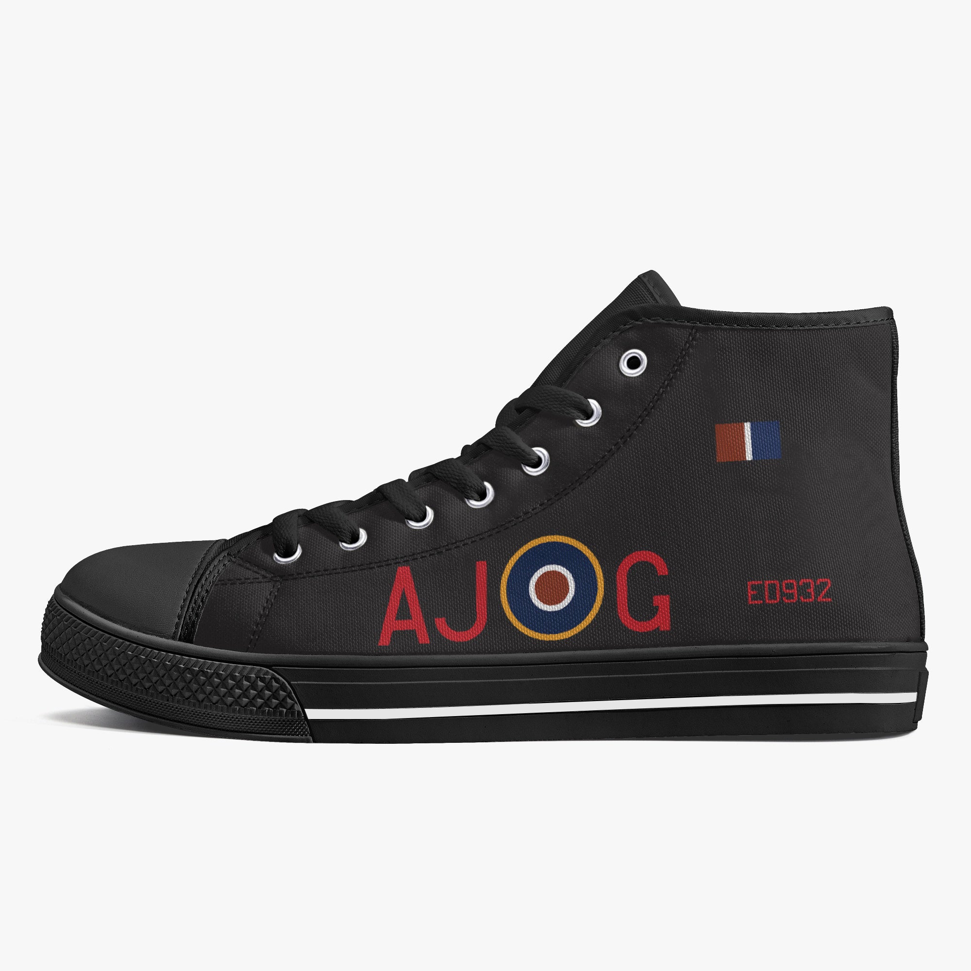 Lancaster "AJ-G" High Top Canvas Shoes (Black) - I Love a Hangar