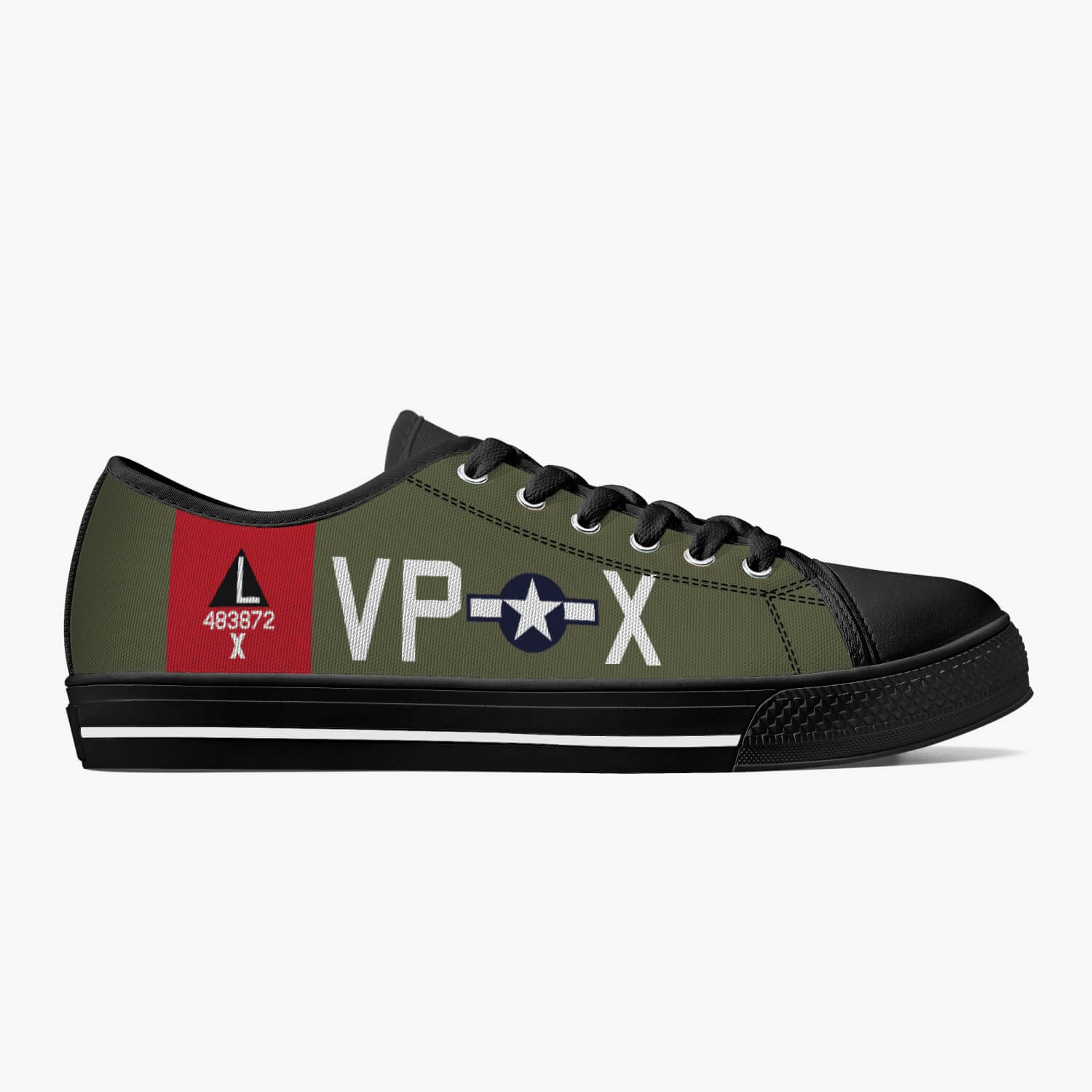 B-17 "Texas Raiders" Low Top Canvas Shoes - I Love a Hangar