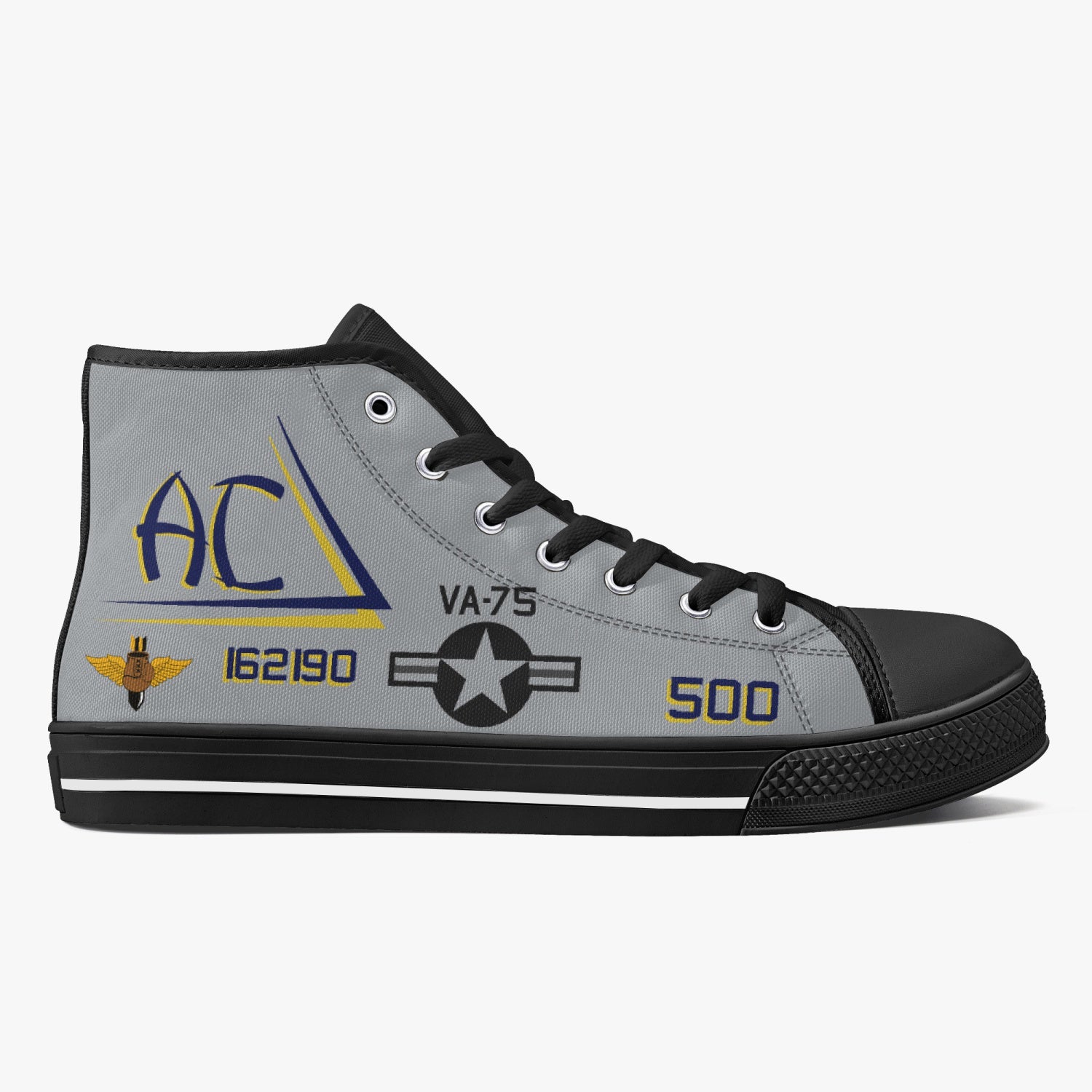VA-75 "Sunday Punchers" High Top Canvas Shoes - I Love a Hangar