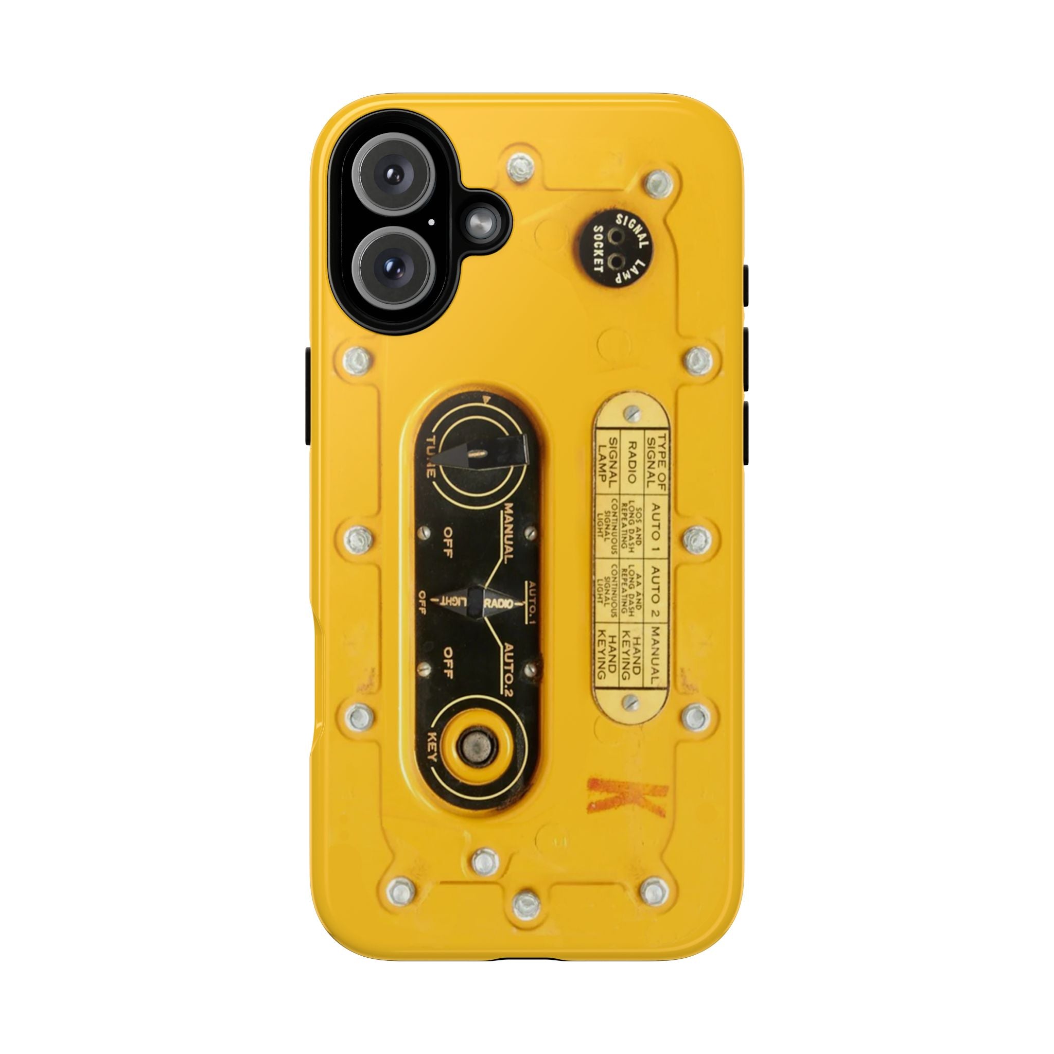 SCR-578 "Gibson Girl" Survival Radio Style Tough Phone Cases for iPhone