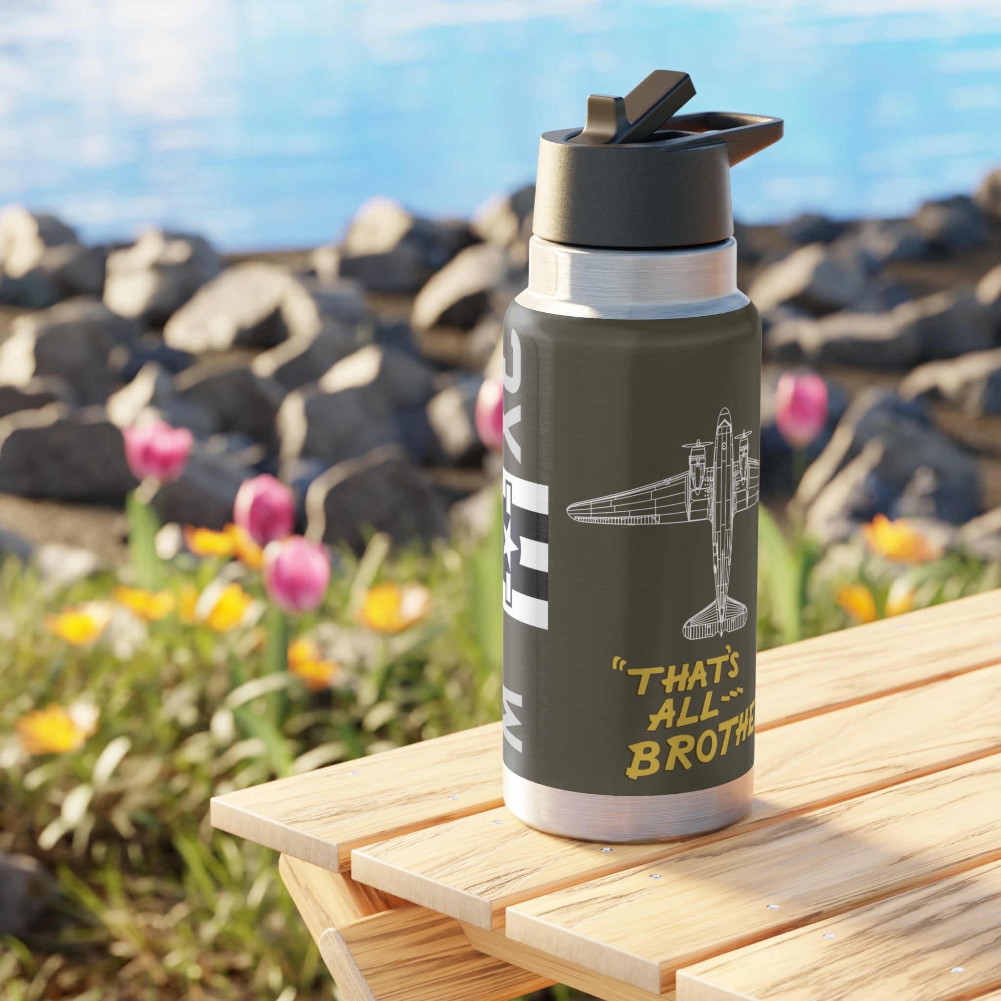 C-47 "That's All, Brother" Tumbler, 32oz (950ml) - I Love a Hangar