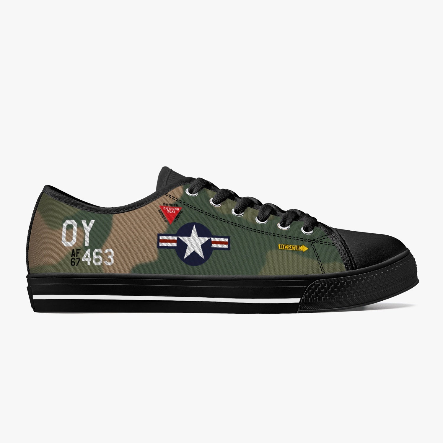 F-4 Phantom "Buick 01" Low Top Canvas Shoes - I Love a Hangar